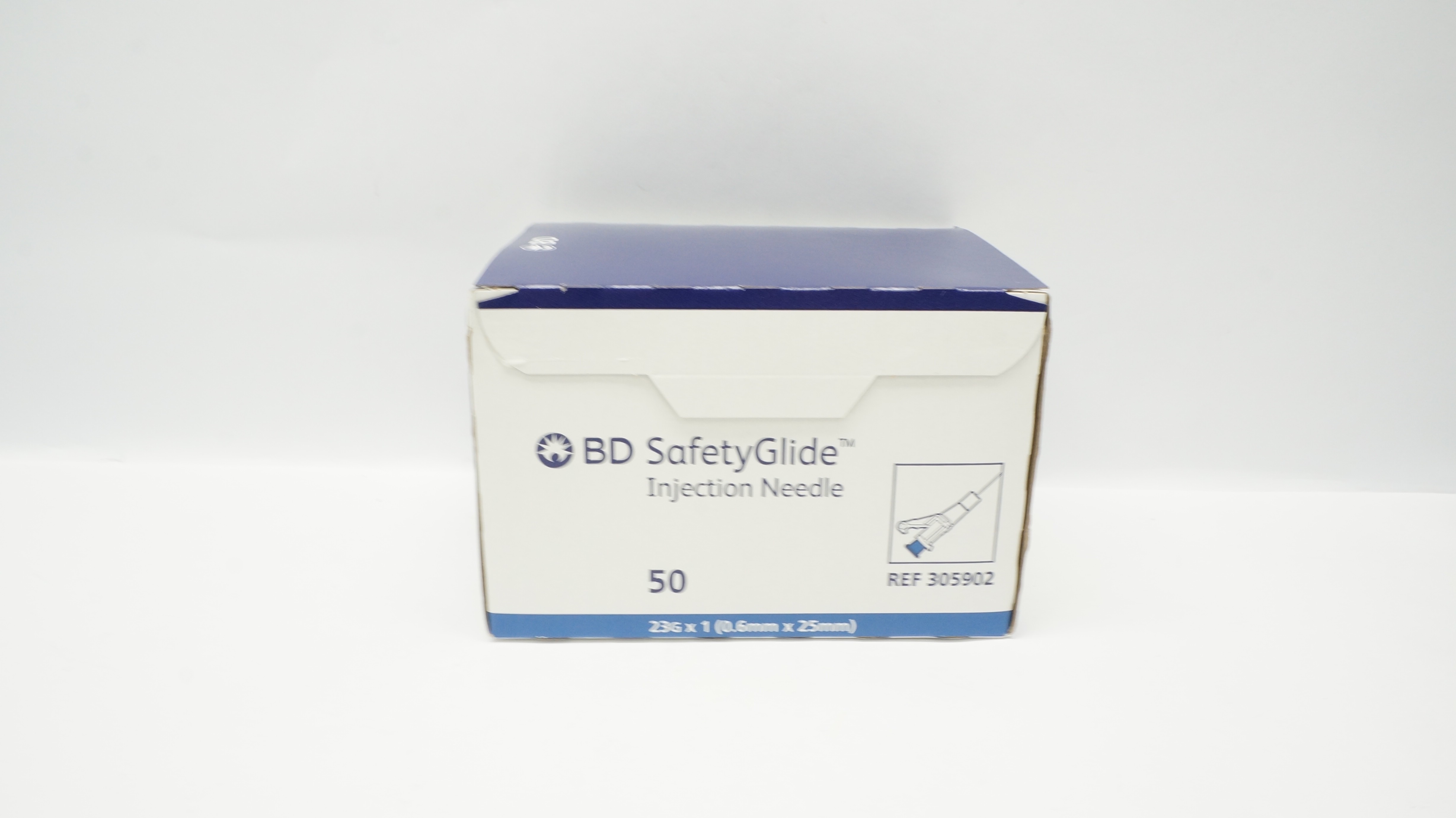 BD 305902 SafetyGlide Injection Ndle 23G x 1inch (x) - Box of 50