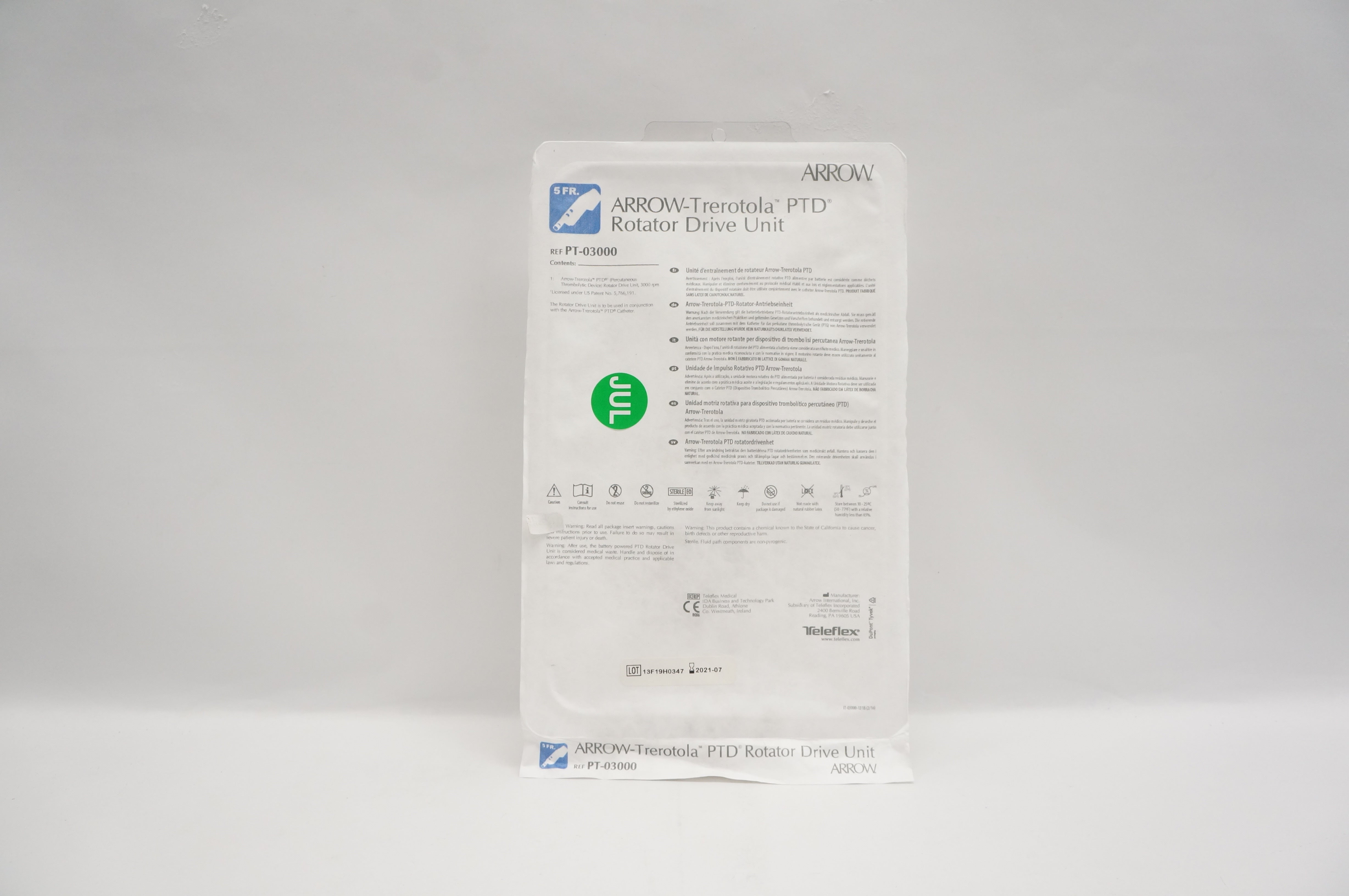 Arrow PT-03000 Trerotola PTD Rotator Drive Unit 5Fr. (x)