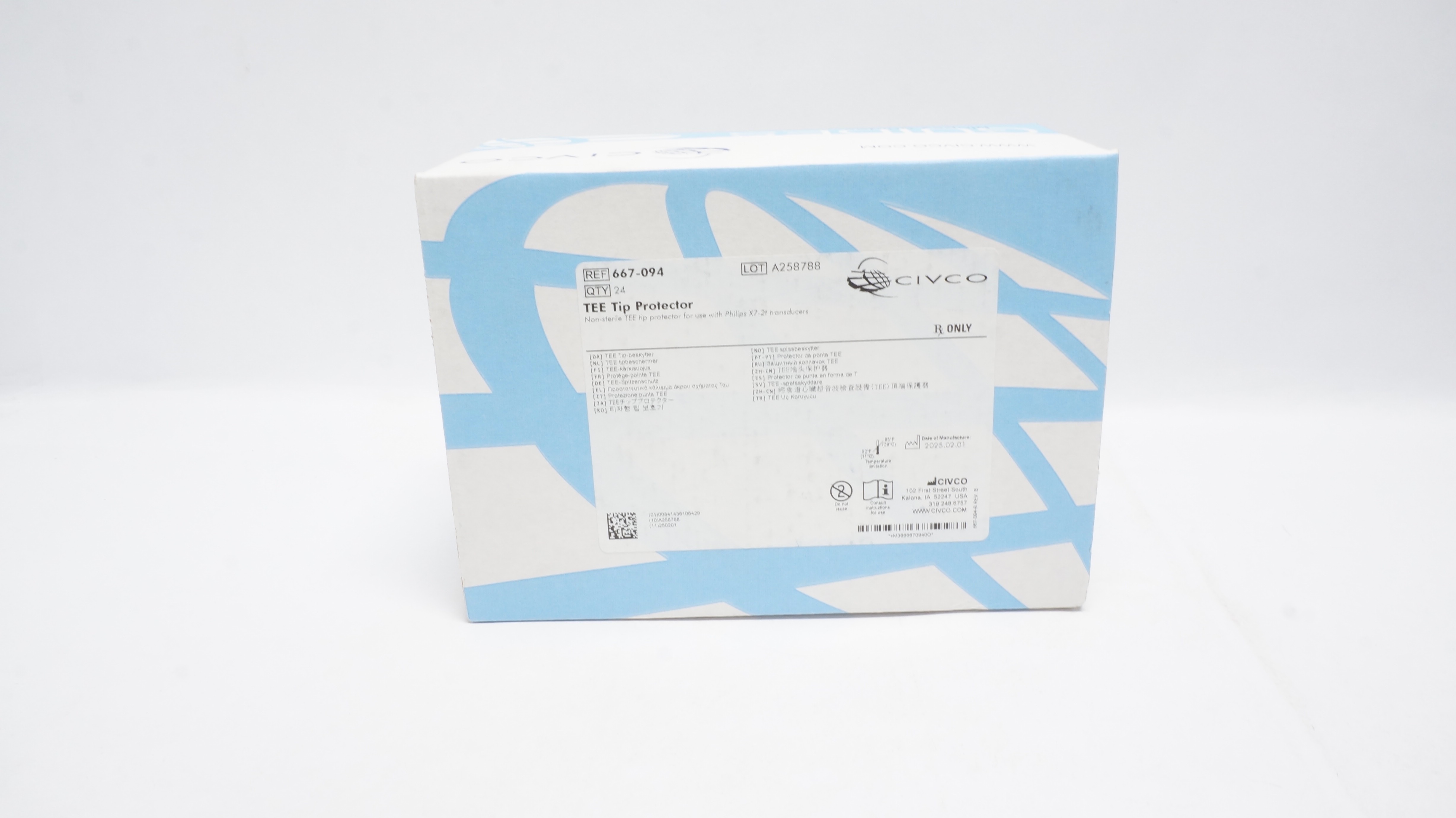 Civco 667-094 TEE Tip Protector - Box of 24