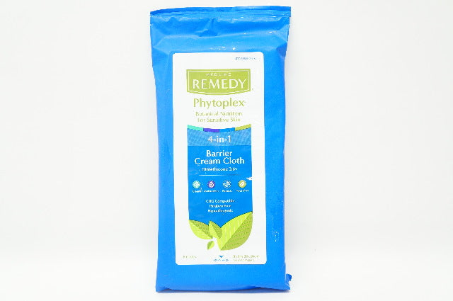 Medline MSC092508 Remedy Phytoplex 4-in-1 Barrier Cream Cloth - Pack of 8