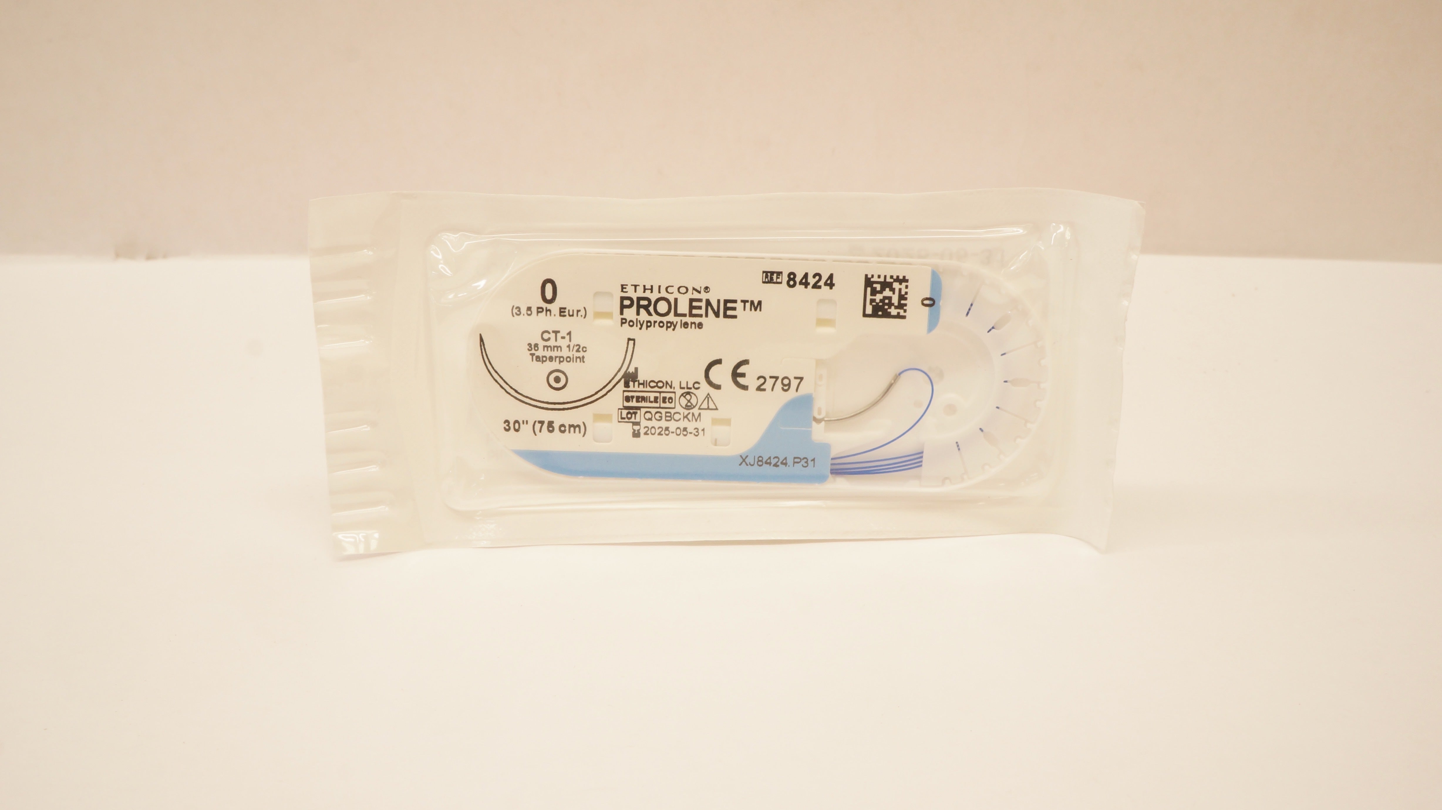 Ethicon 8424 0 PROLENE Stre, Blue Monofilament CT-1, 36mm 1/2c Taperpoint 30inch