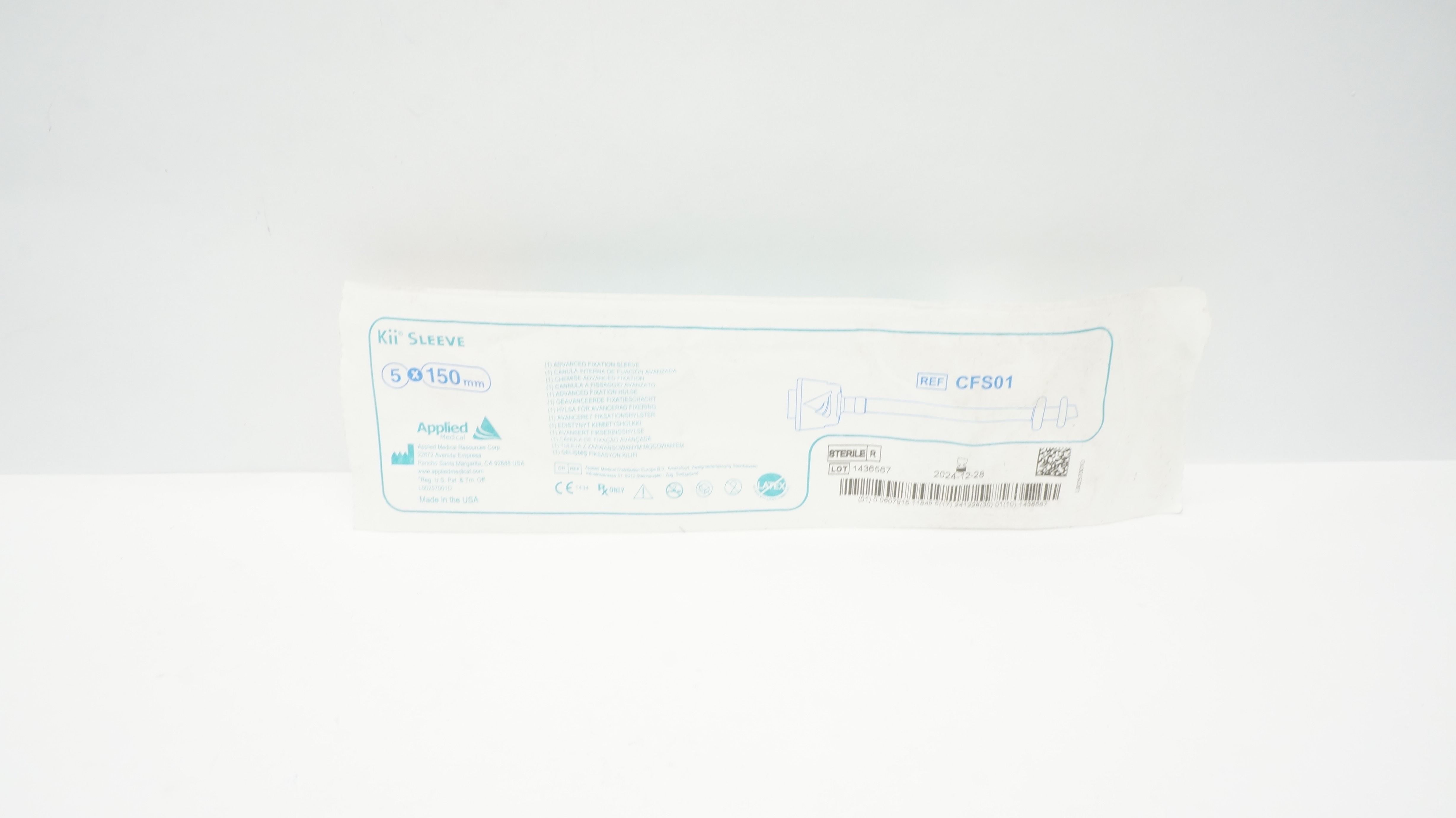 Applied Medical CFS01 Kit Sleeve Advanced Fixation Sleeve 5 x 150mm (x)