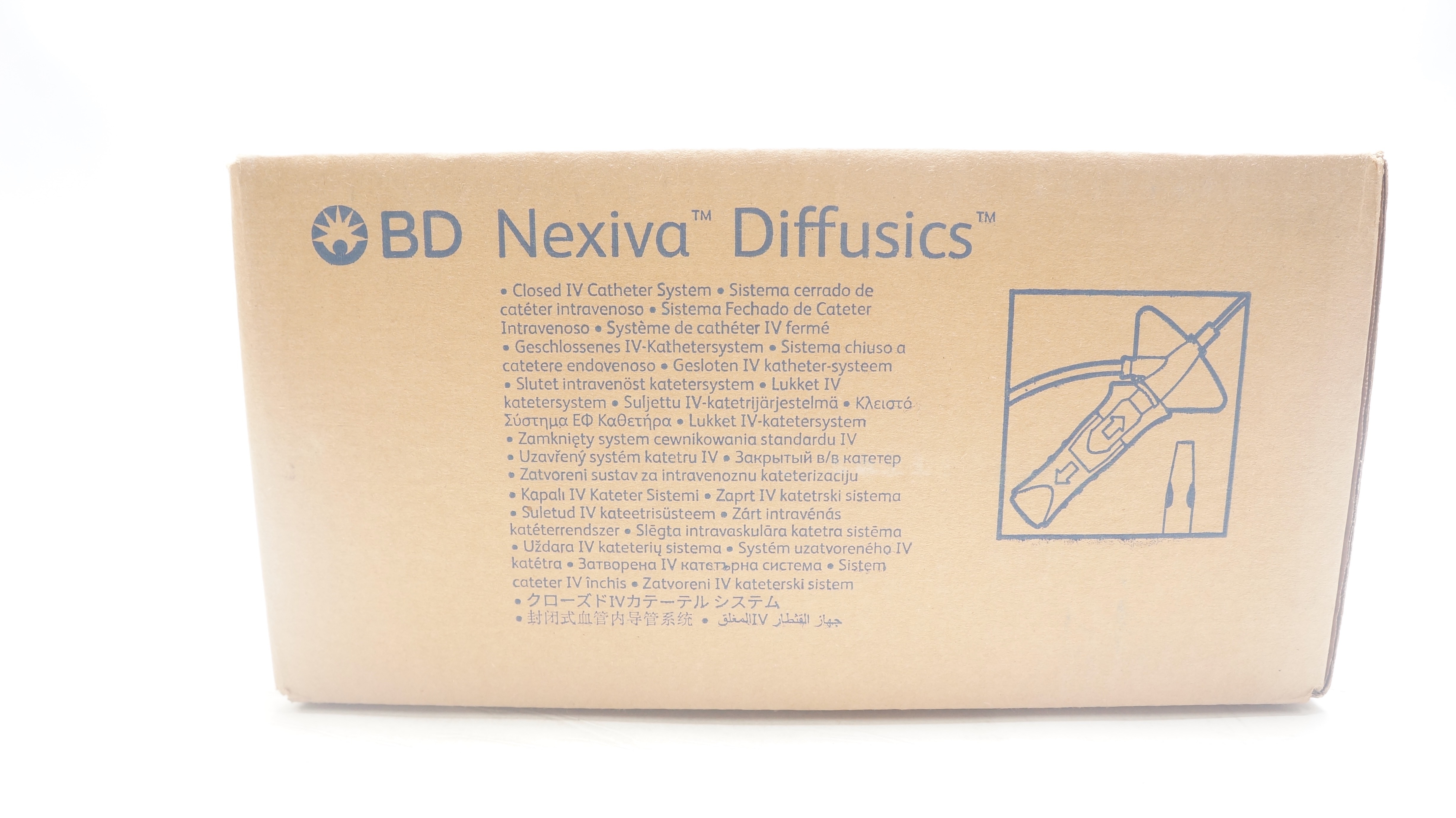 BD 383591 Nexiva Diffusics Closed IV Cath. System 22Ga x 1.00inch - Box of 80
