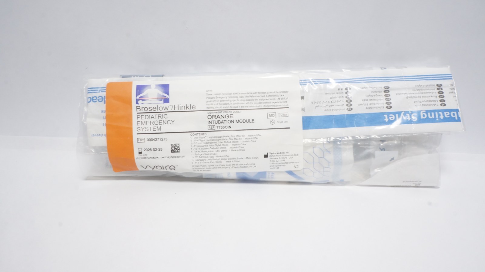 Vyaire 77000IN Broselow/Hinkle Pediatric Emergency System Orange
