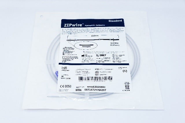Boston Scientific 630208B ZIPwire Hydrophilic Guidewire 0.038inch x 150cm