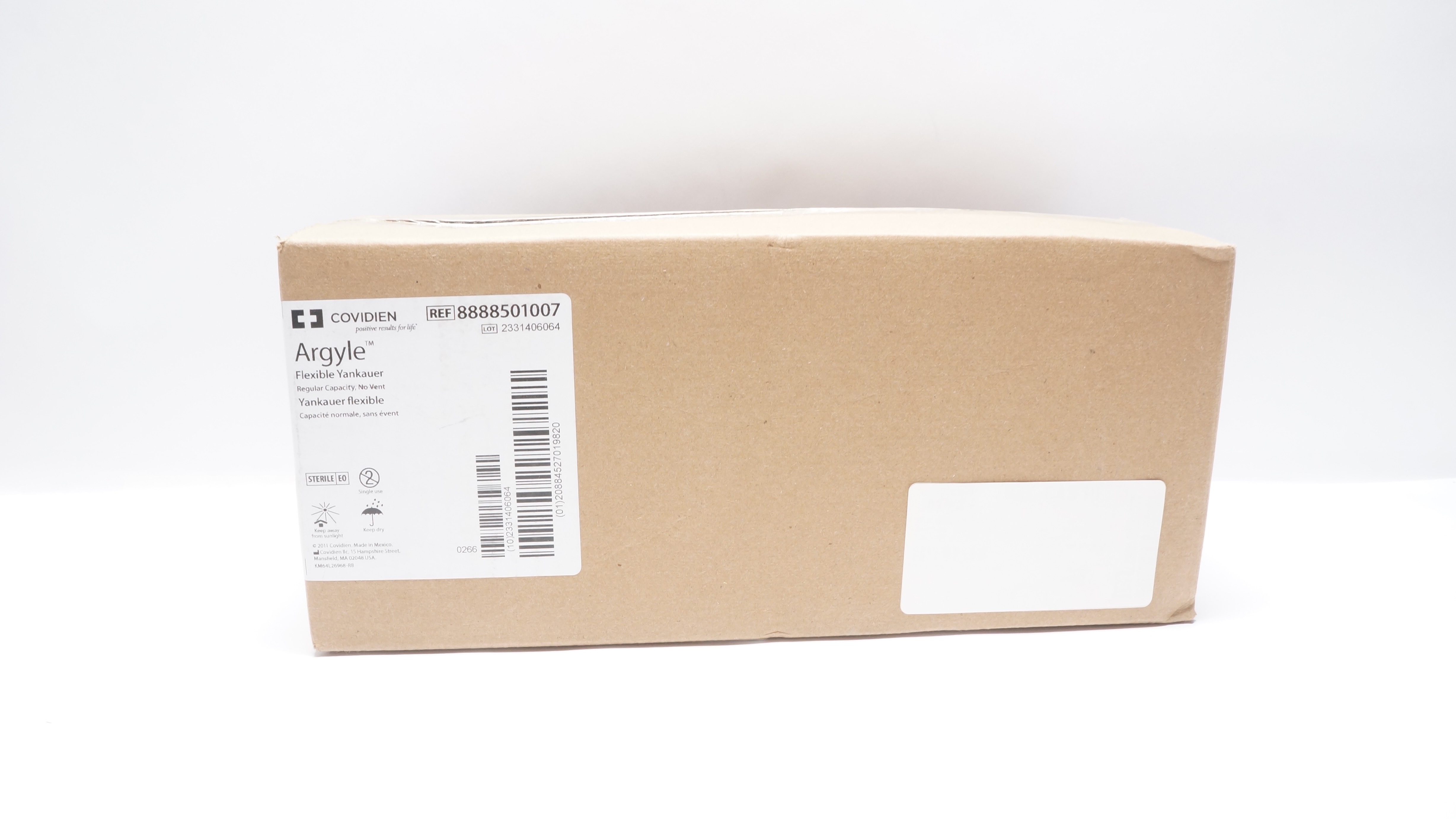 Covidien 8888501007 Argyle Flexible Yankauer, Regular Capacity - Box of 50