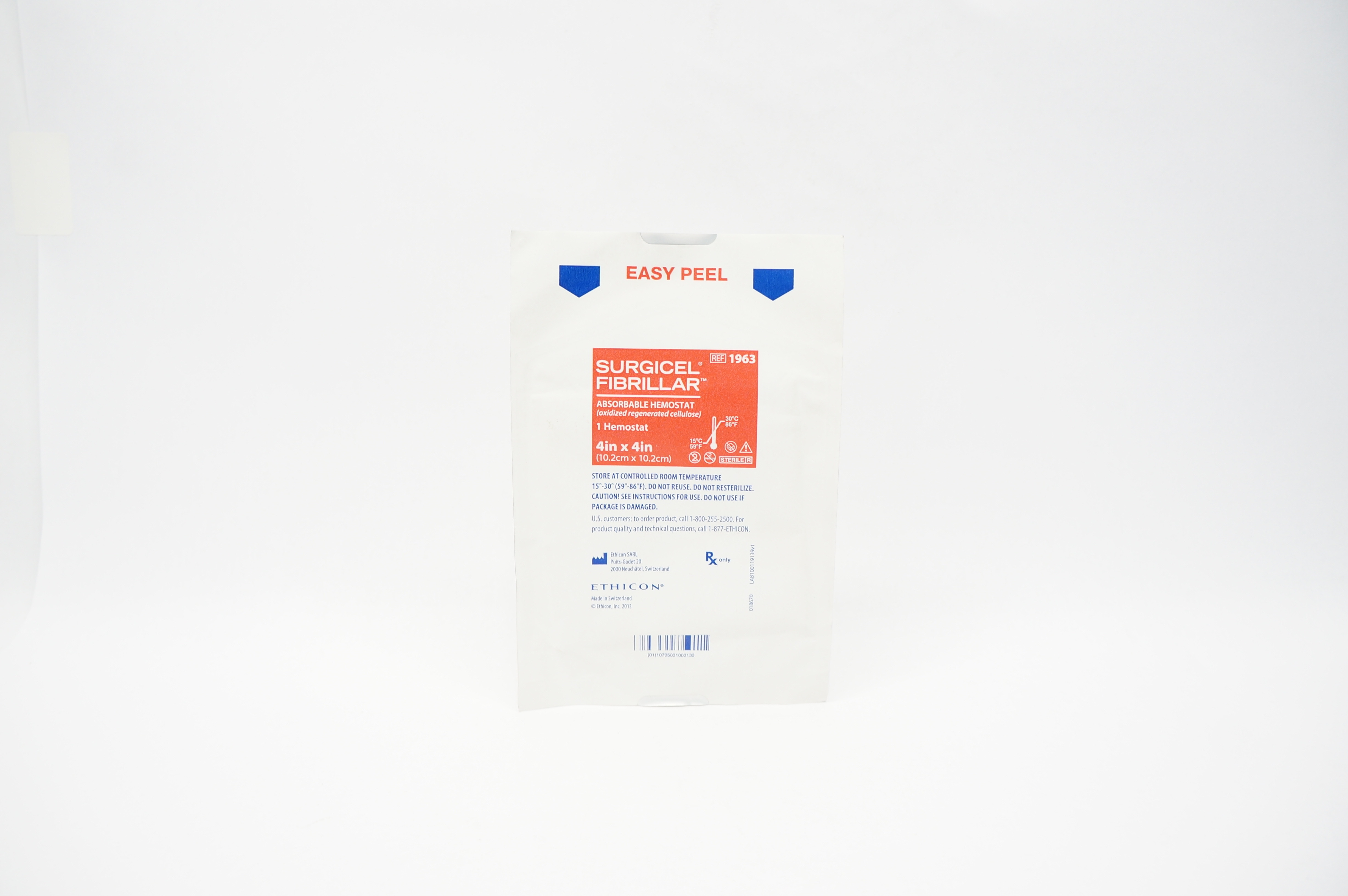 Ethicon 1963 Surgicel Fibrillar Absorbable Hemostat 4 inch x 4 inch (x)