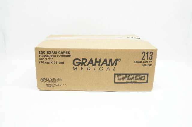 Graham Medical 213 Fabri-Soft T/P/T Exam Cape, Mauve 30 x 21inch - Case of 100