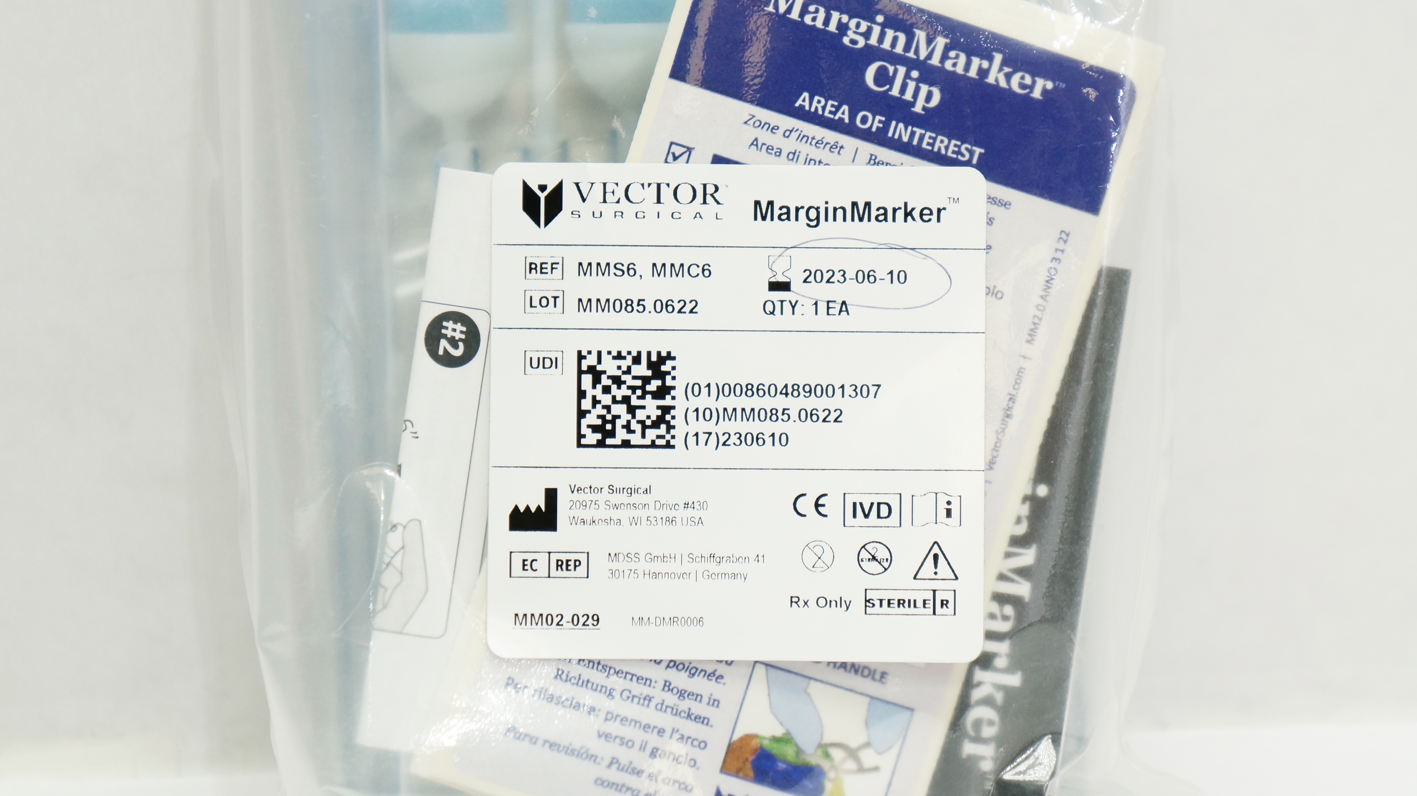 Vector Surgical MMS6, MMC6 MarginMarker 6 Color Ink Kit (x)