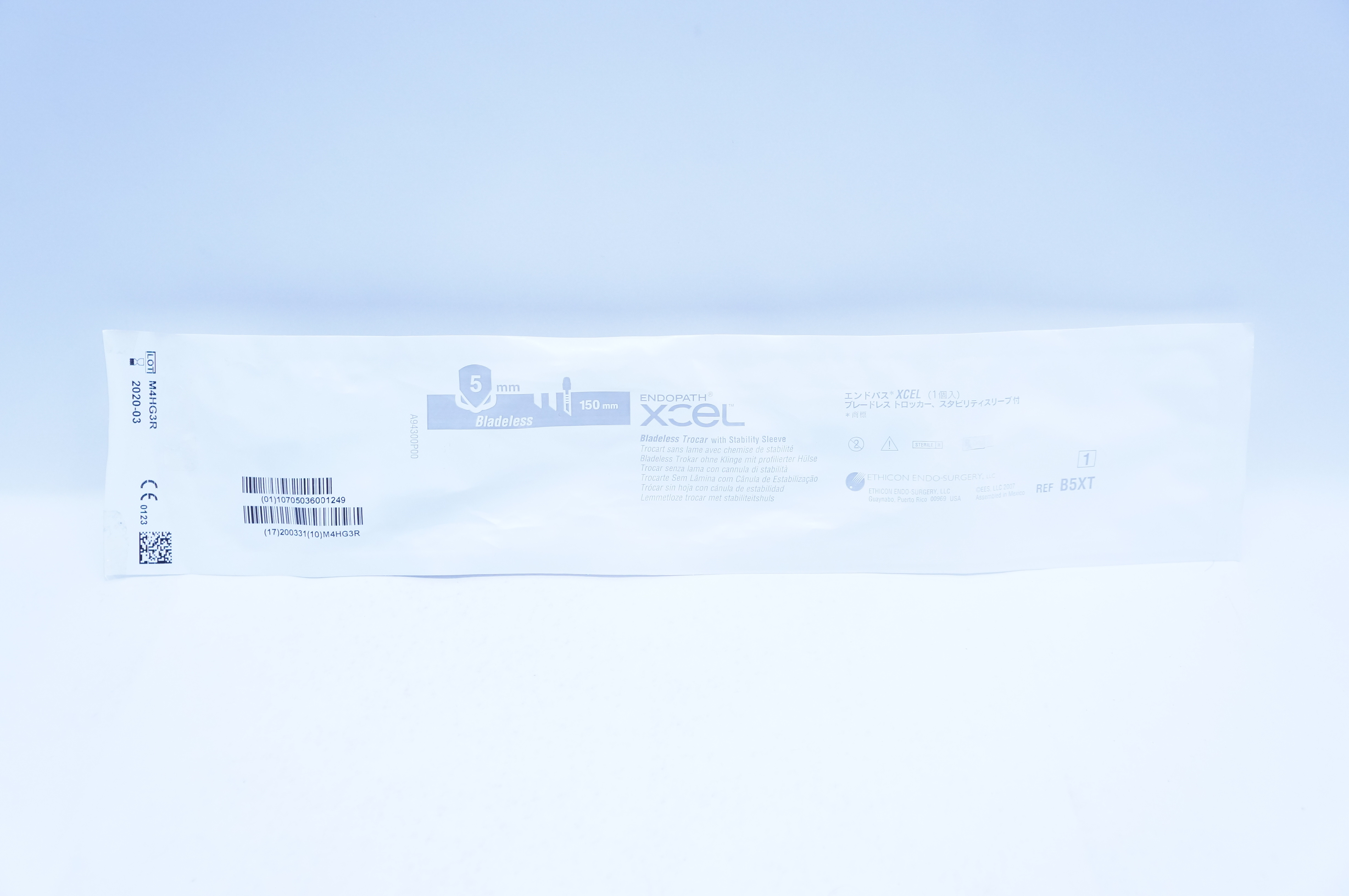 Ethicon B5XT Endopath Xcel Bladeless Trocar with Stability Sleeve 5 x 150mm (x)