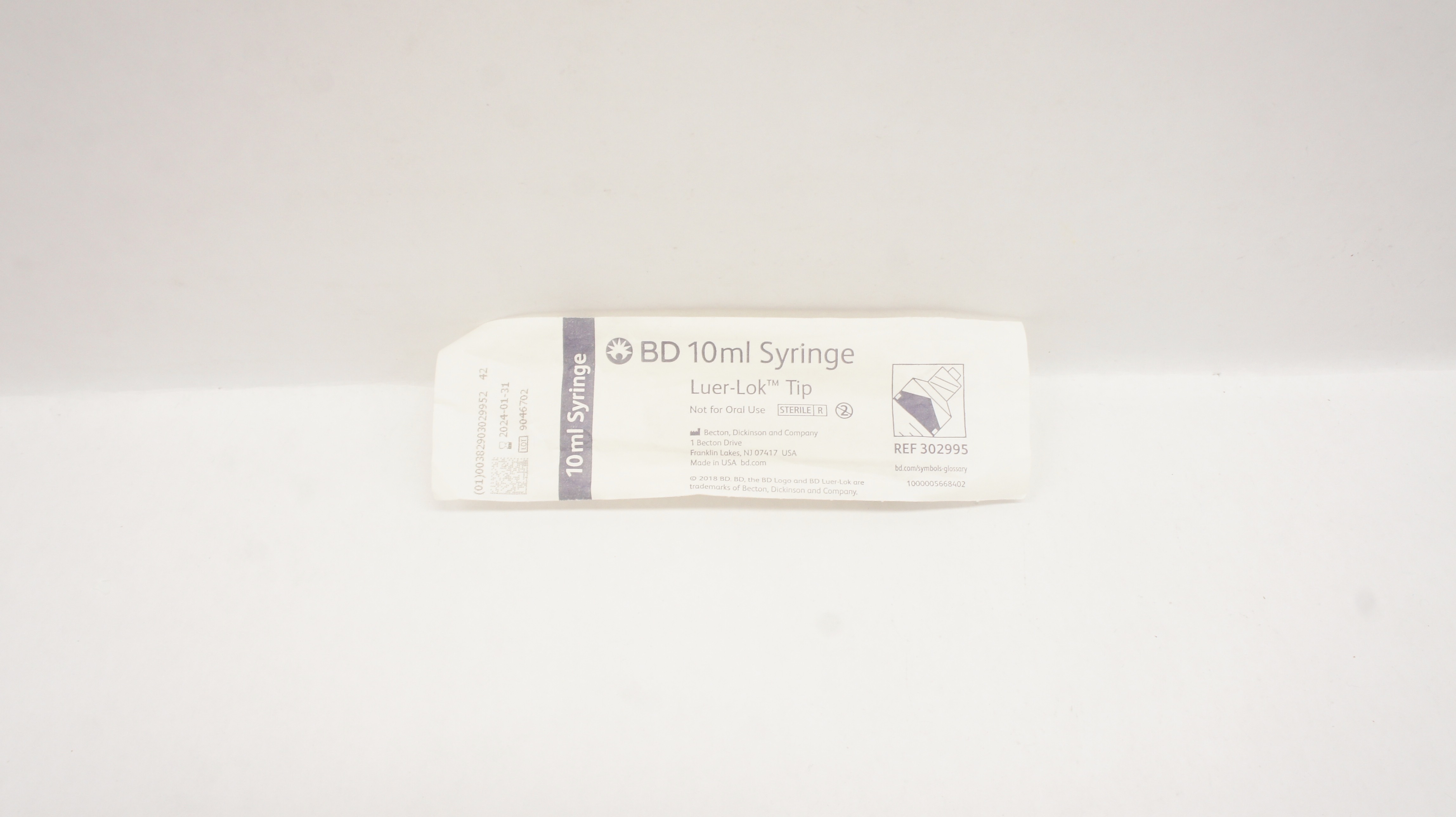 BD 302995 10ml Syringe Luer-Lok Tip