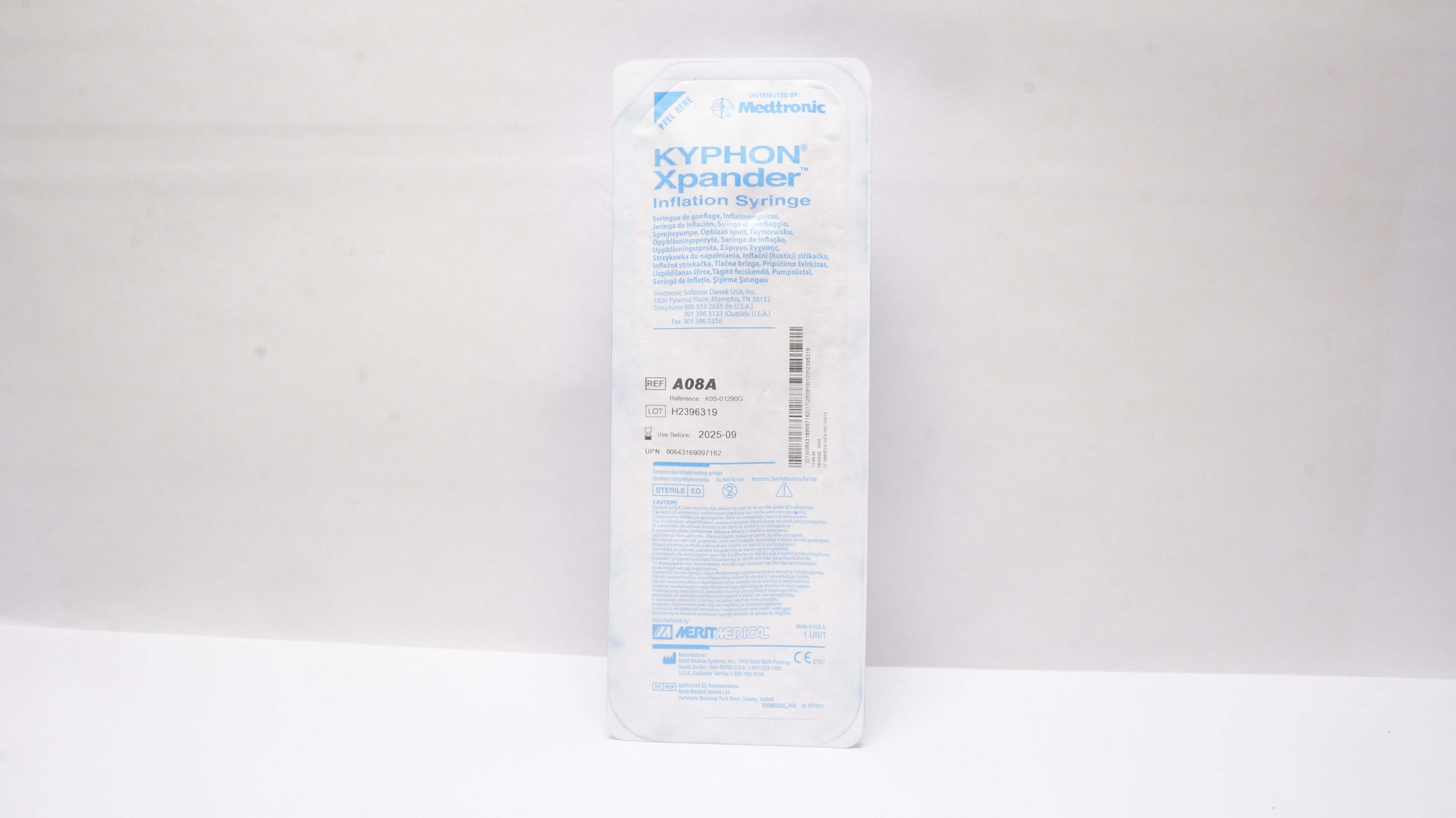 Merit Medical A08A Kyphon Xpander Inflation Syringe