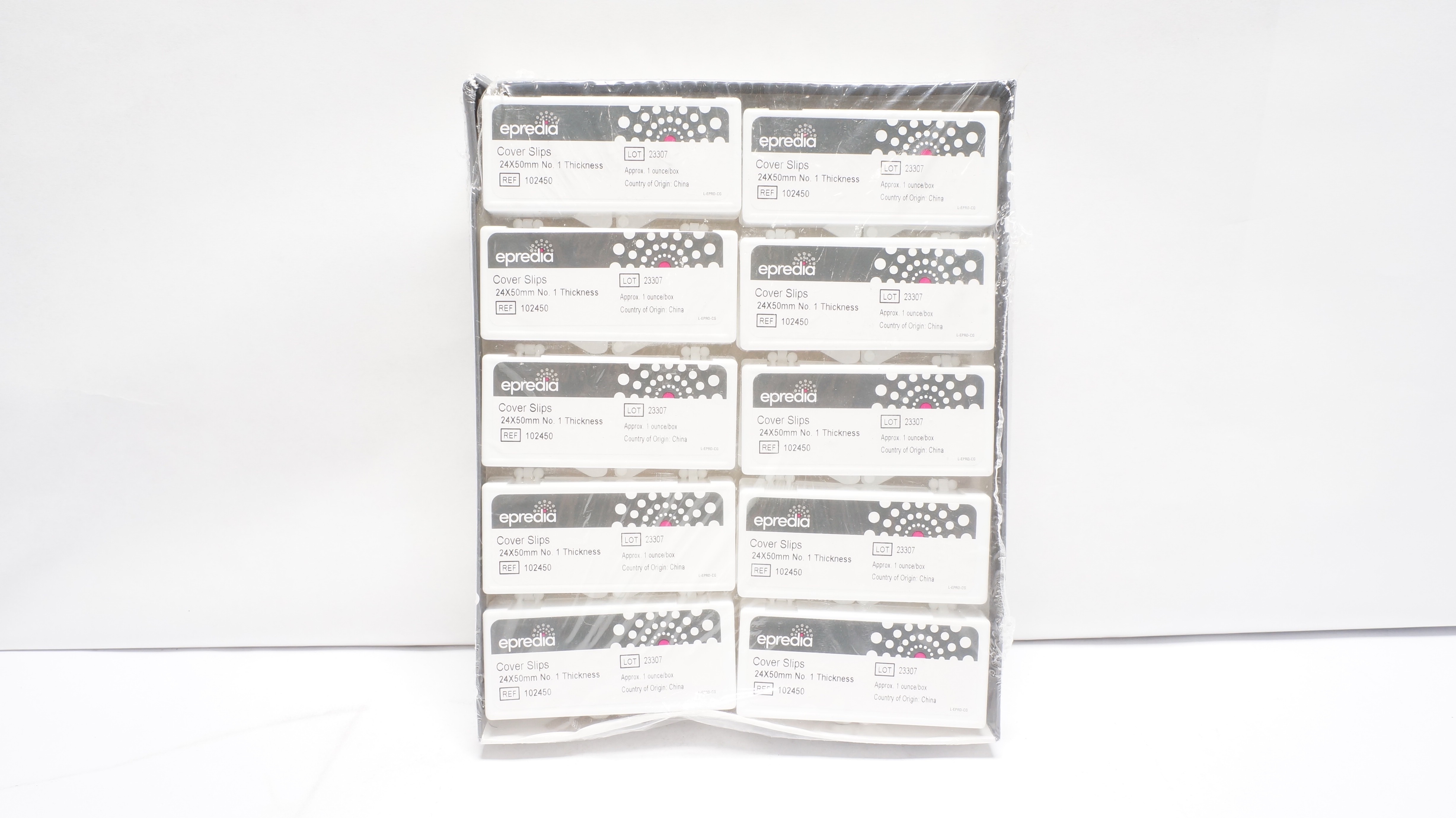 Epredia 102450 Cover Slips 24 x 50mm No 1 Thickness - Box of 10