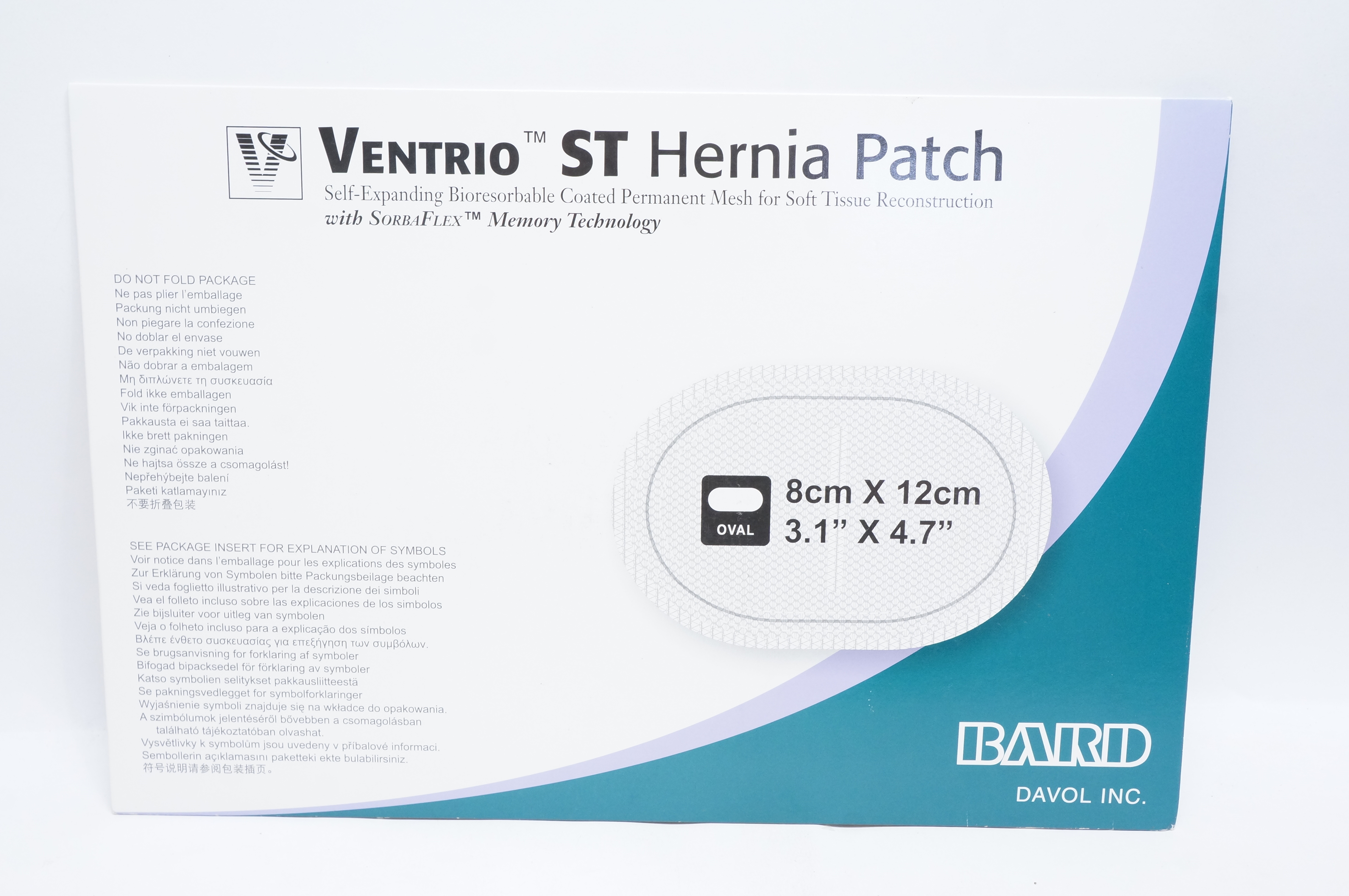 Bard 5950030 Ventrio ST Hernia Patch 3.1inch x 4.7inch (x)