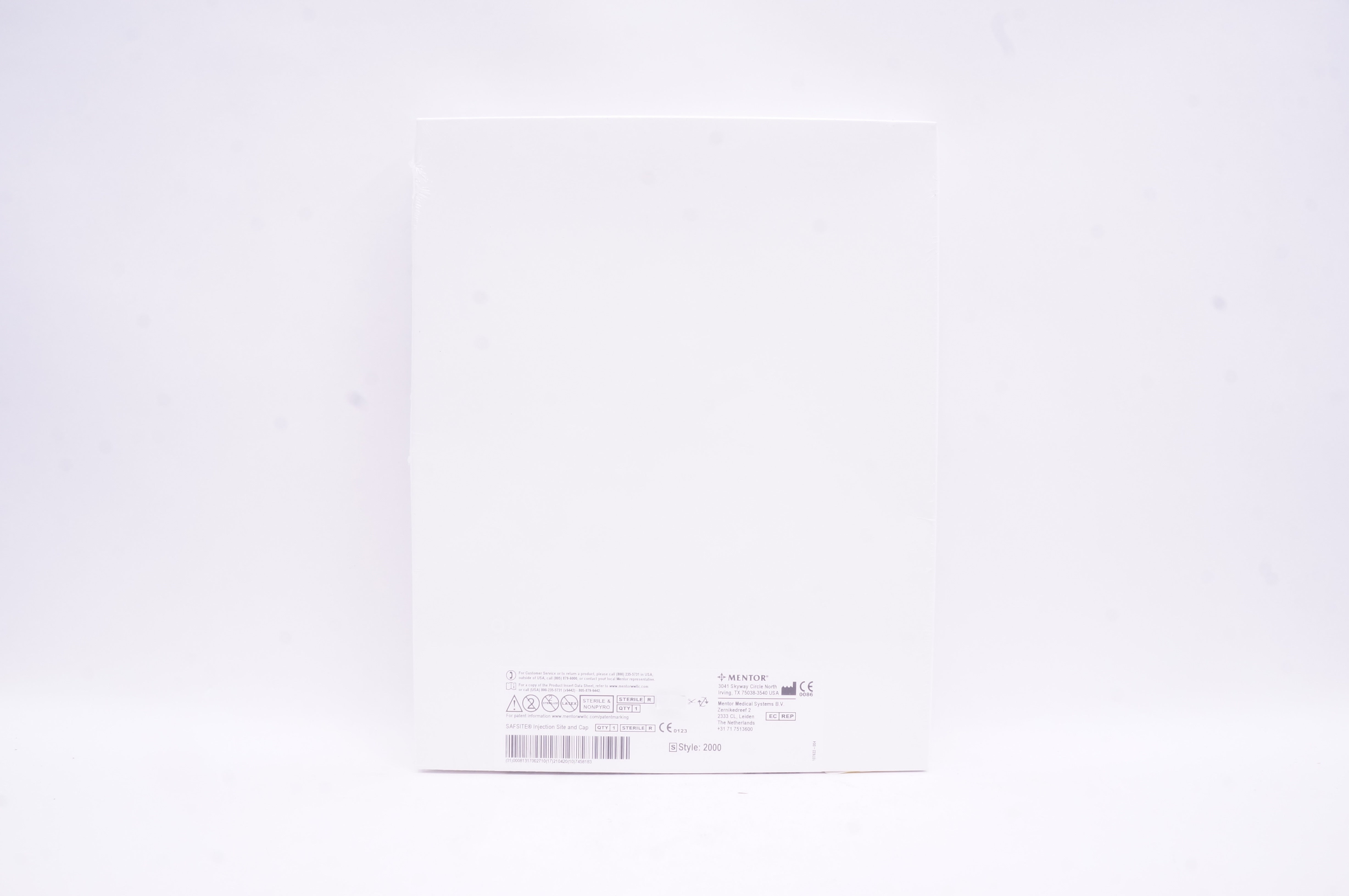 Mentor 351-2250SZ Saline Breast Implant Sizer Round Moderate Plus 250cc (x)