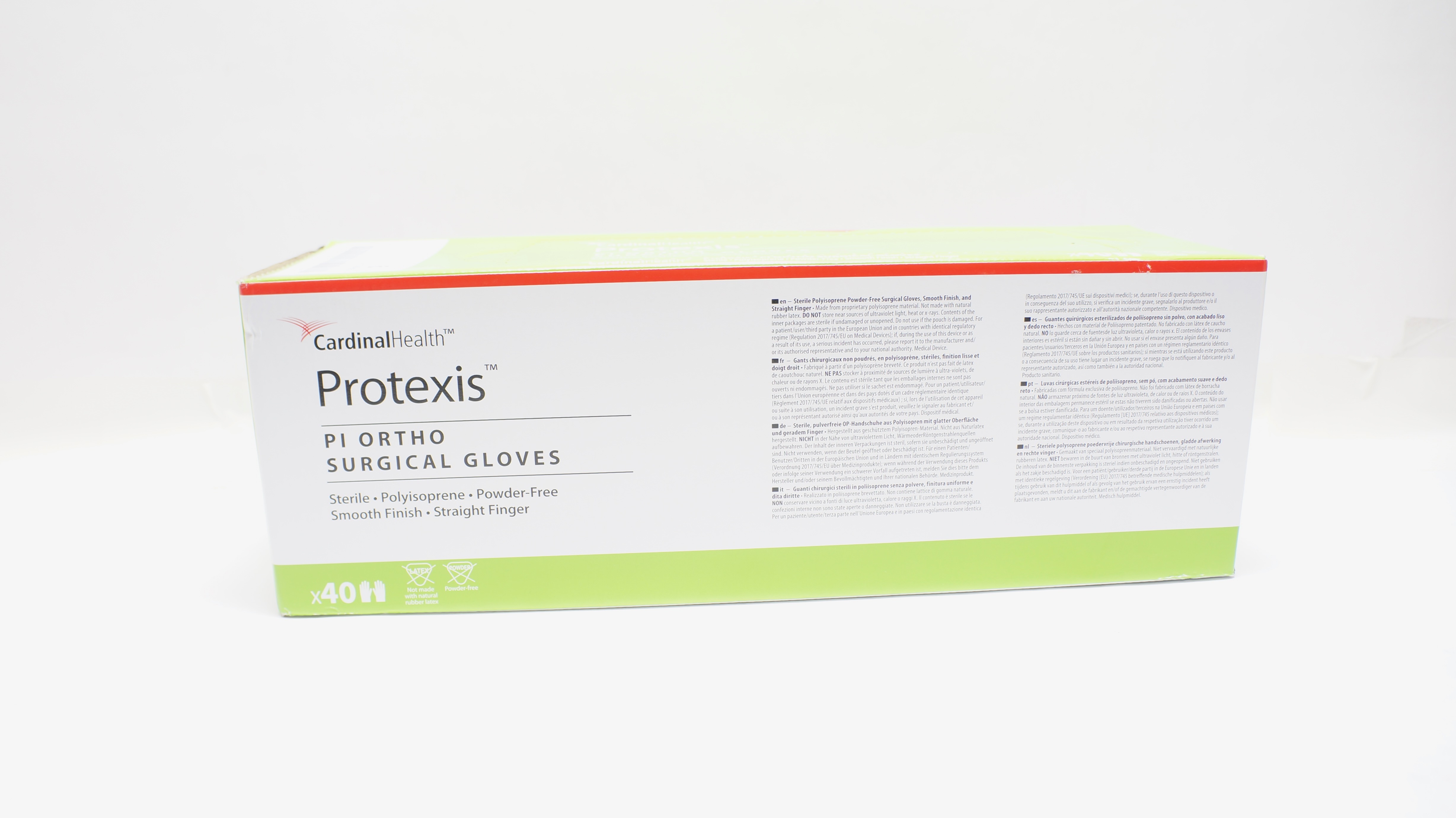 Cardinal Health 2D73ET65 Protexis PI Ortho Surgical Gloves, 6-1/2 - Box of 40