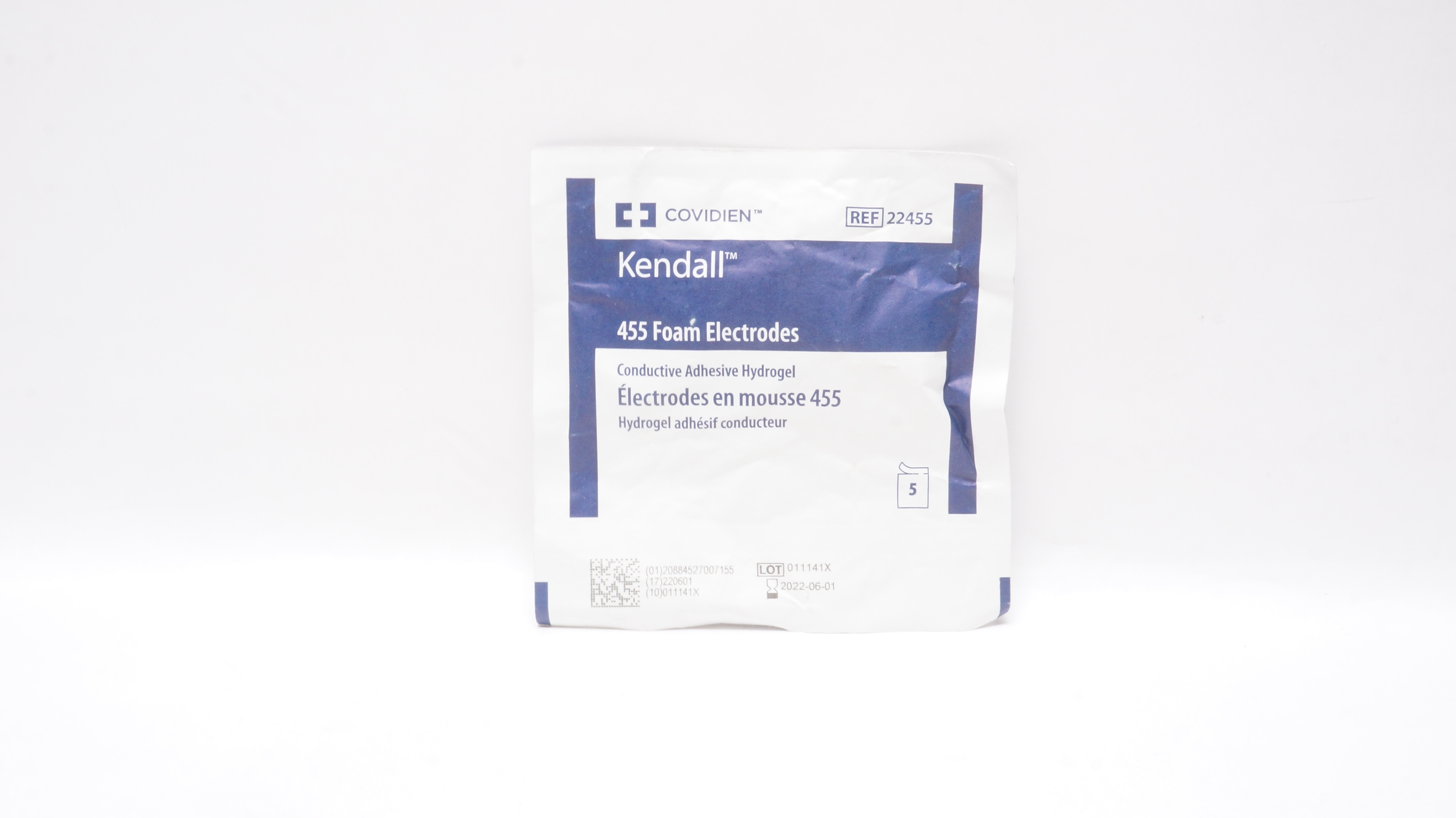 Covidien 22455 Kendall 455 Foam Electrodes - Pack of 5 (x)