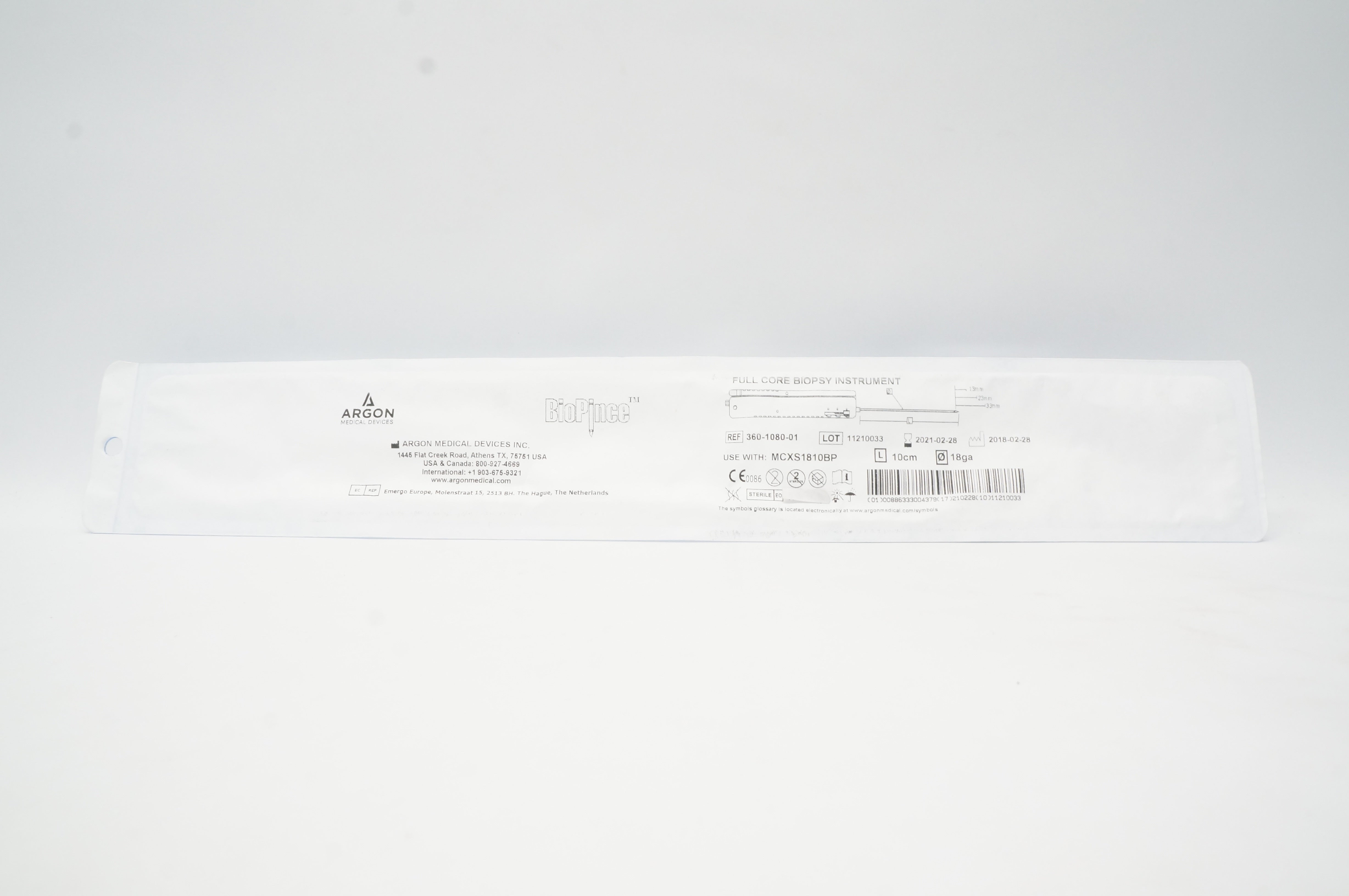 Argon 360-1080-01 BioPince Full Core Biopsy Instrument (x)