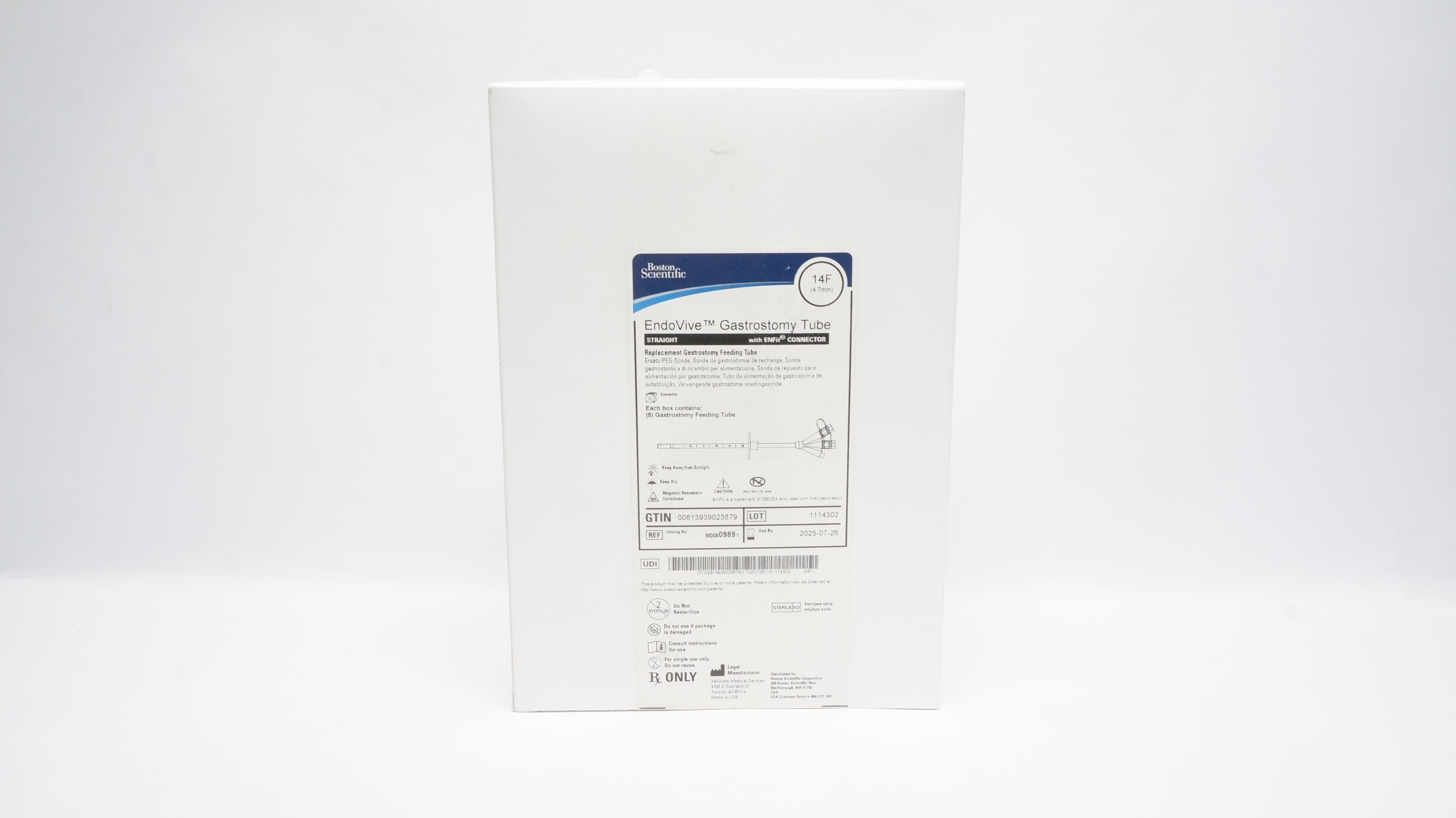 Bosto Scientific M00509891 EndoVive Gastrostomy Feeding Tube 14F - Box of 5 (x)