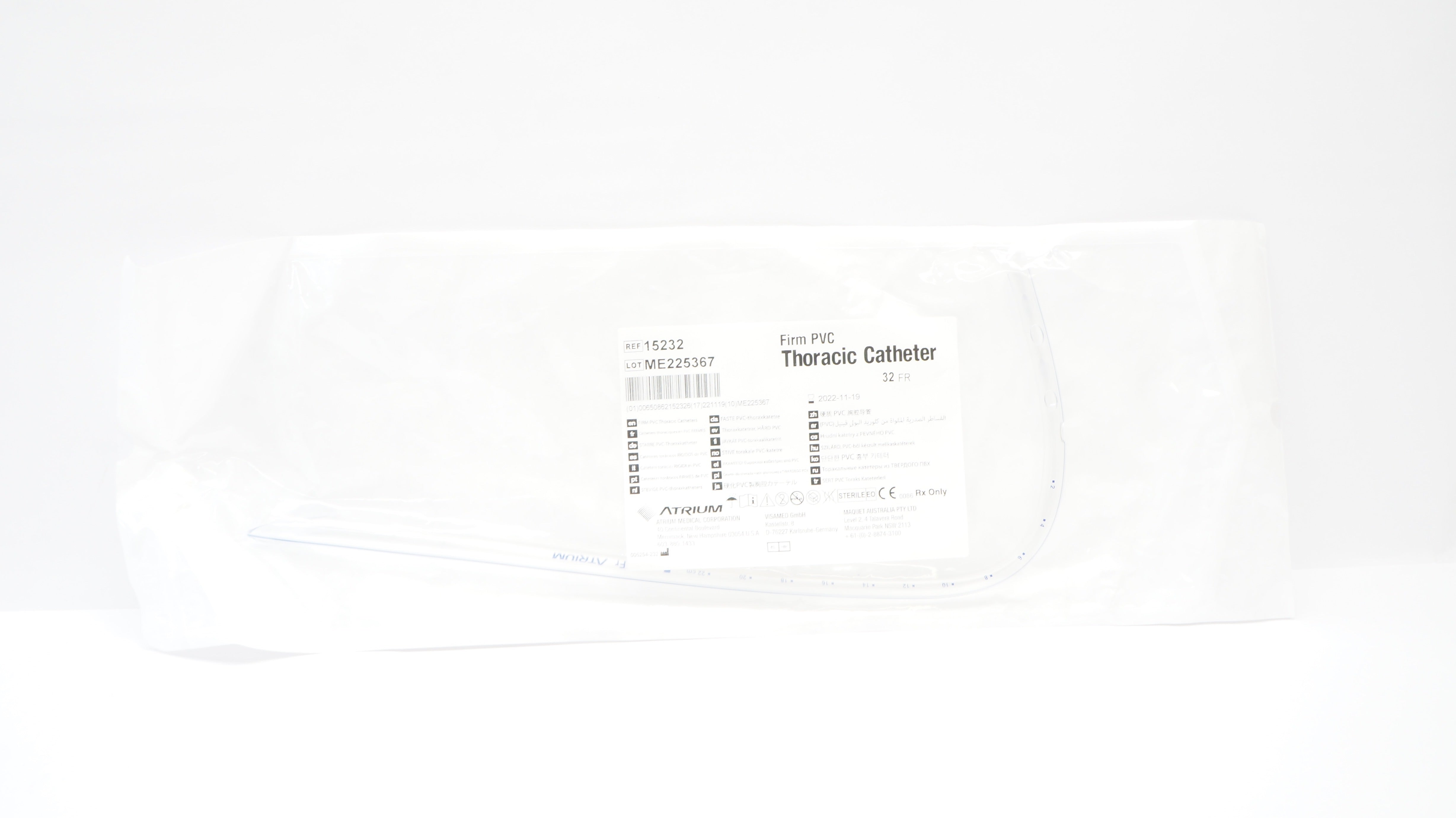 Atrium 15232 Firm PVC Thoracic Cath. 32Fr. (x)