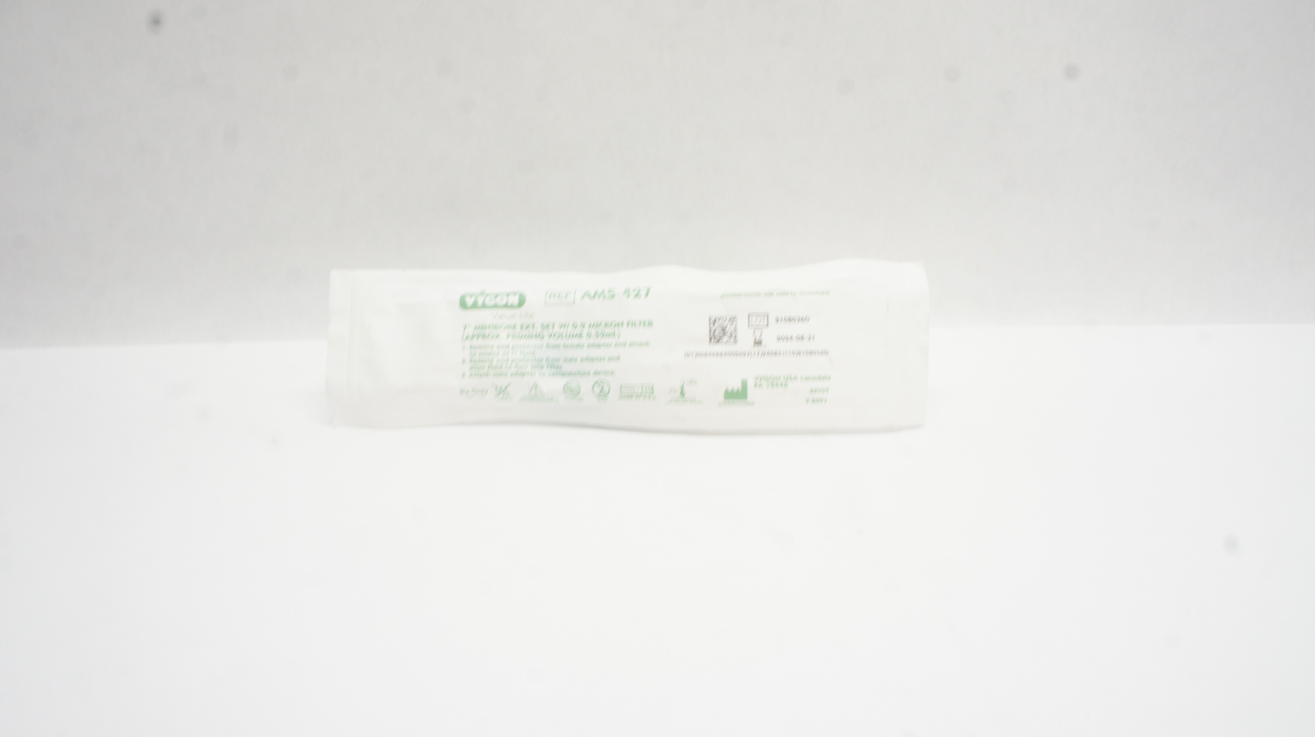 Vygon AMS-427 7Inch Minibore Ext. Set W/0.2 Micron Filter Volume 0.52mL