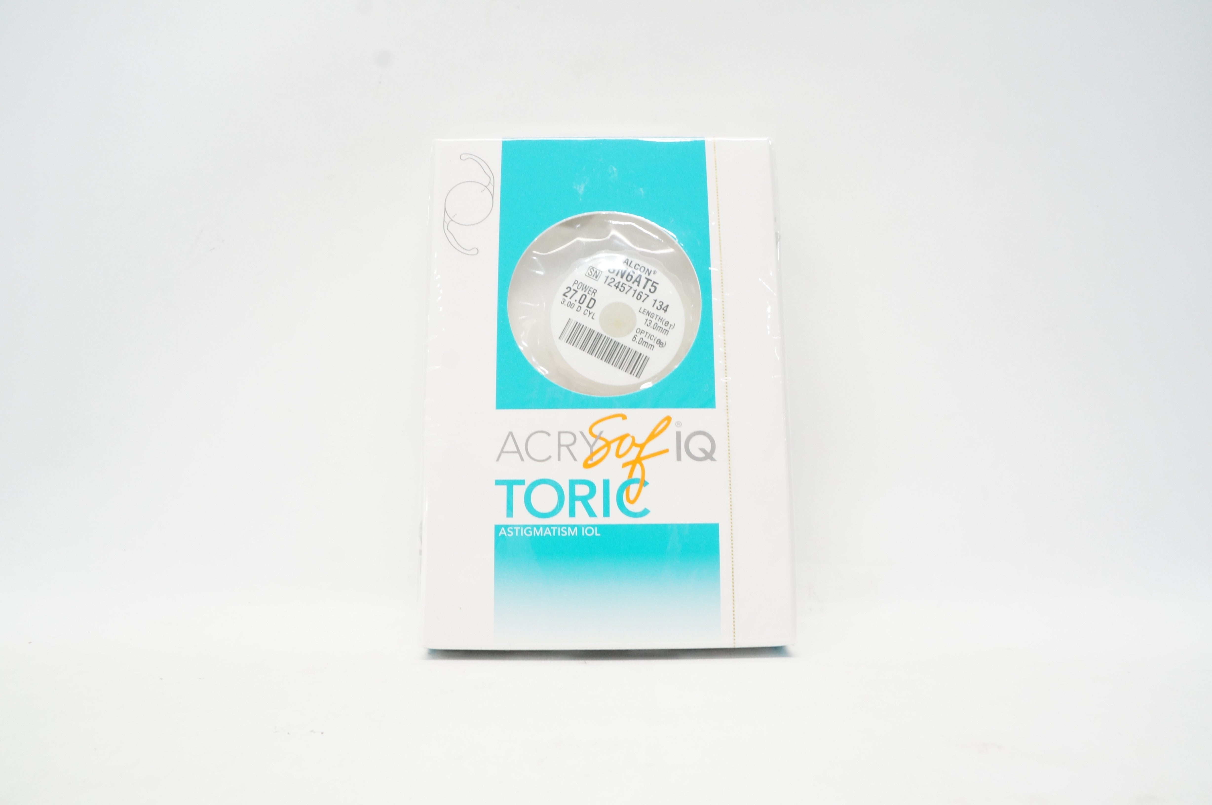 AcrySof IQ SN6AT5 Alcon Toric Astigmatism IOL 27.0D x 13.0 mm (x)