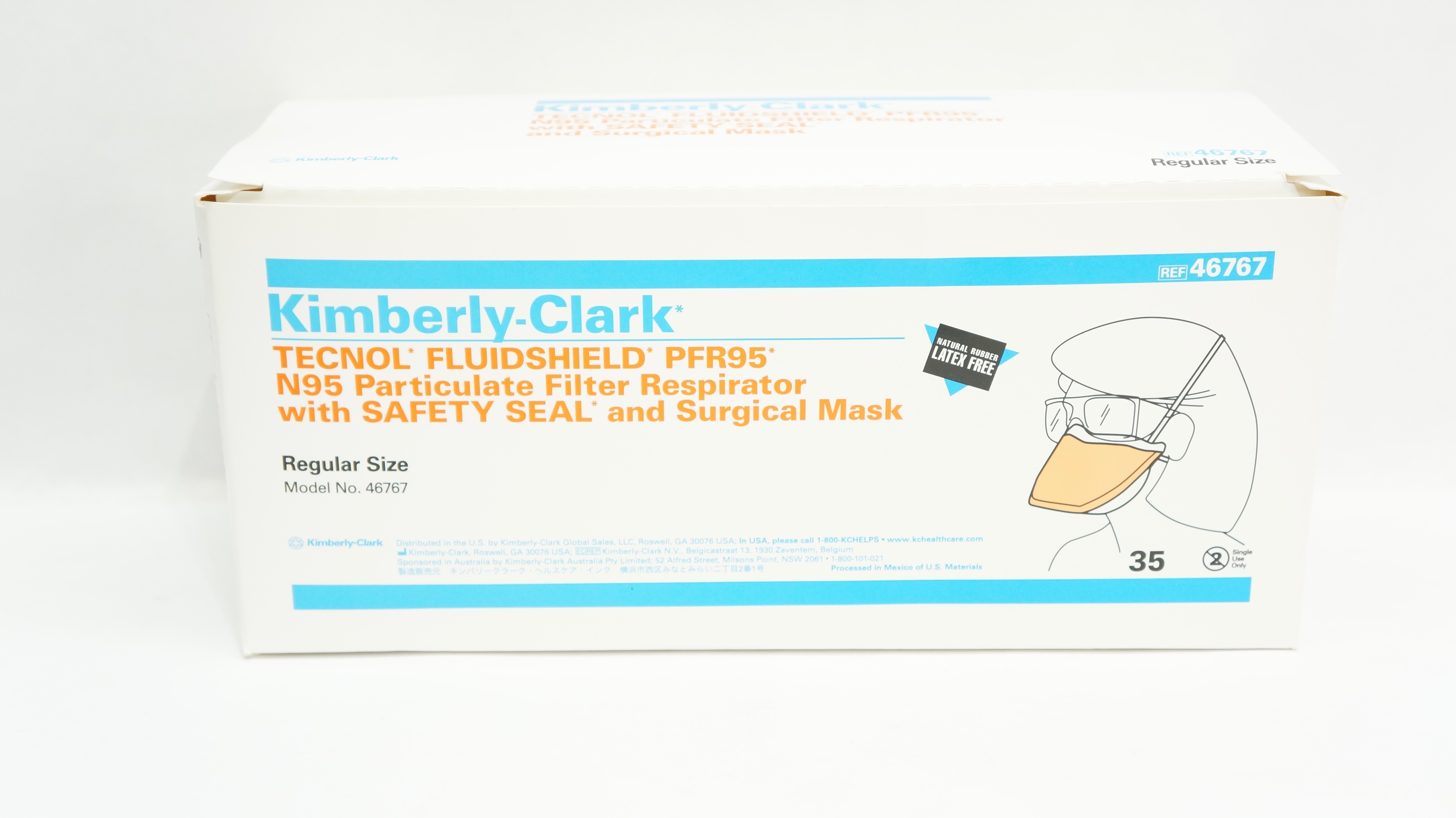 Kimberly-Clark 46767 Tecnol N95 Particulate Filter Respirator & Mask - Box of 35