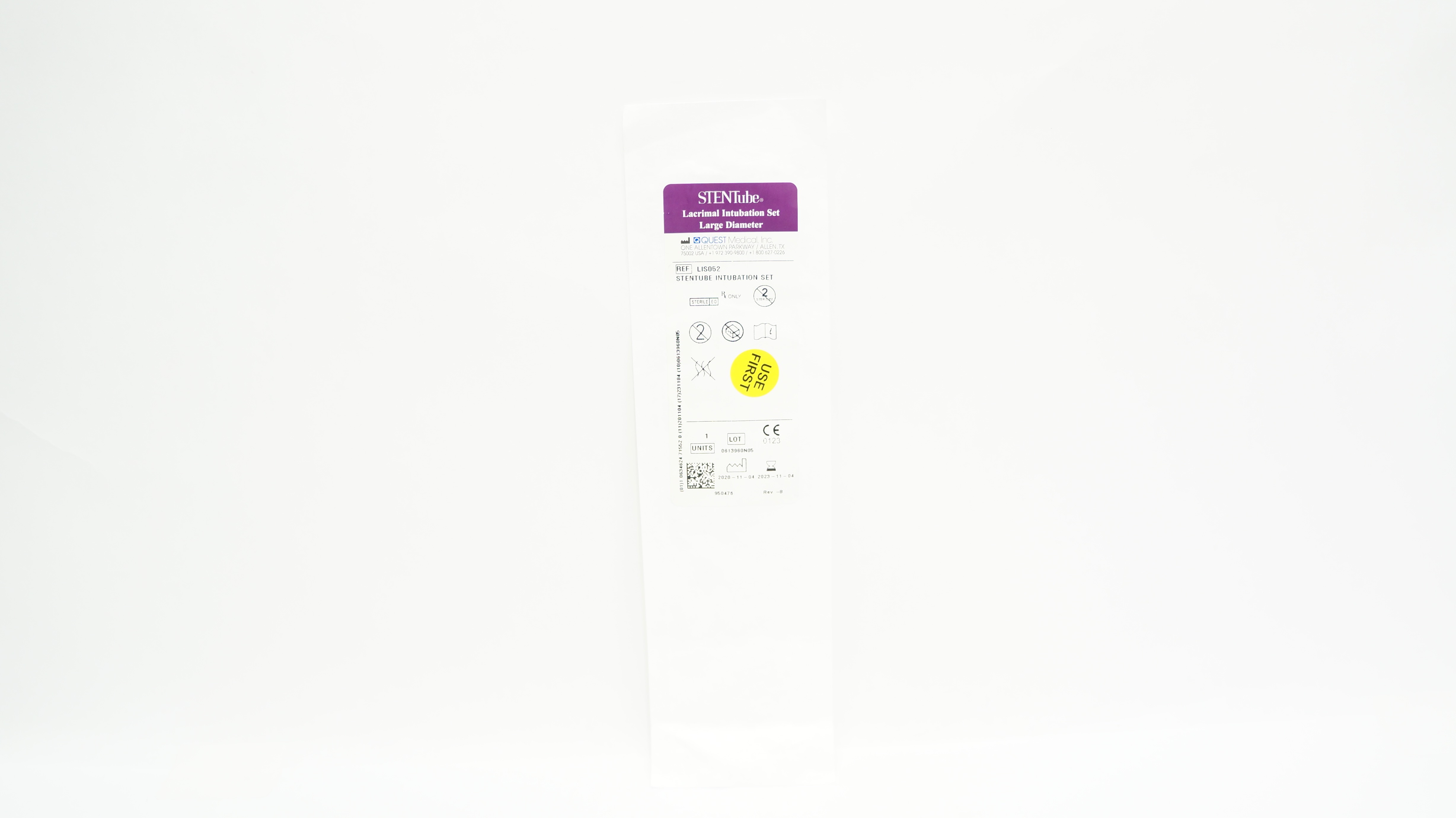 Quest Medical LIS052 Lacrimal Stentube Intubation Set Large Diameter