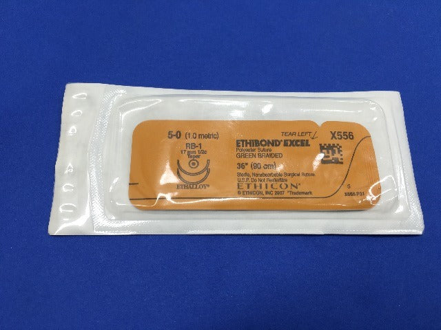 Ethicon X556 5-0 ETHIBOND EXCEL, RB-1, 36