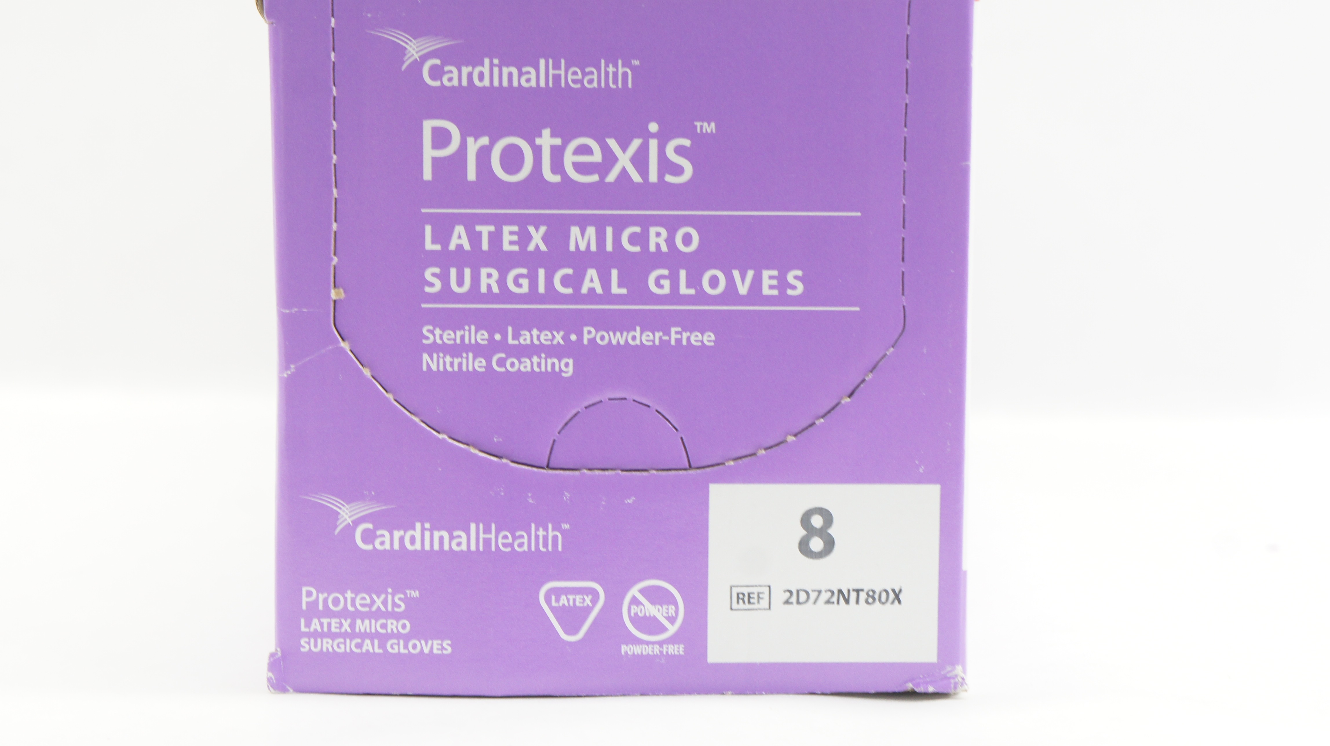 Cardinal Health 2D72NT80X PROTEXIS Micro Surgical Gloves, Size 8 - Box of 50