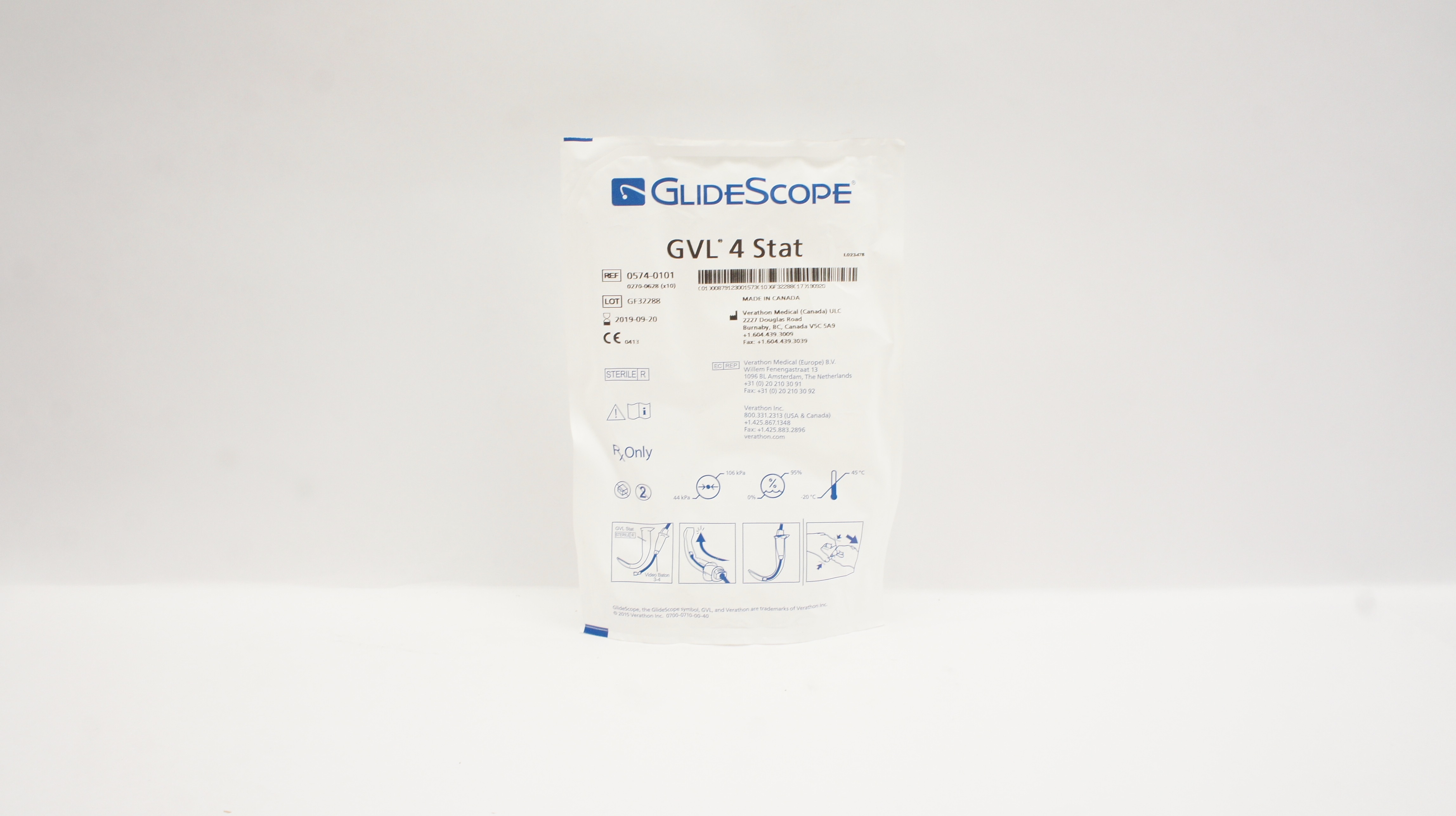 Verathon Medical 0574-0101 GlideScope GVL 4 Stat (x)