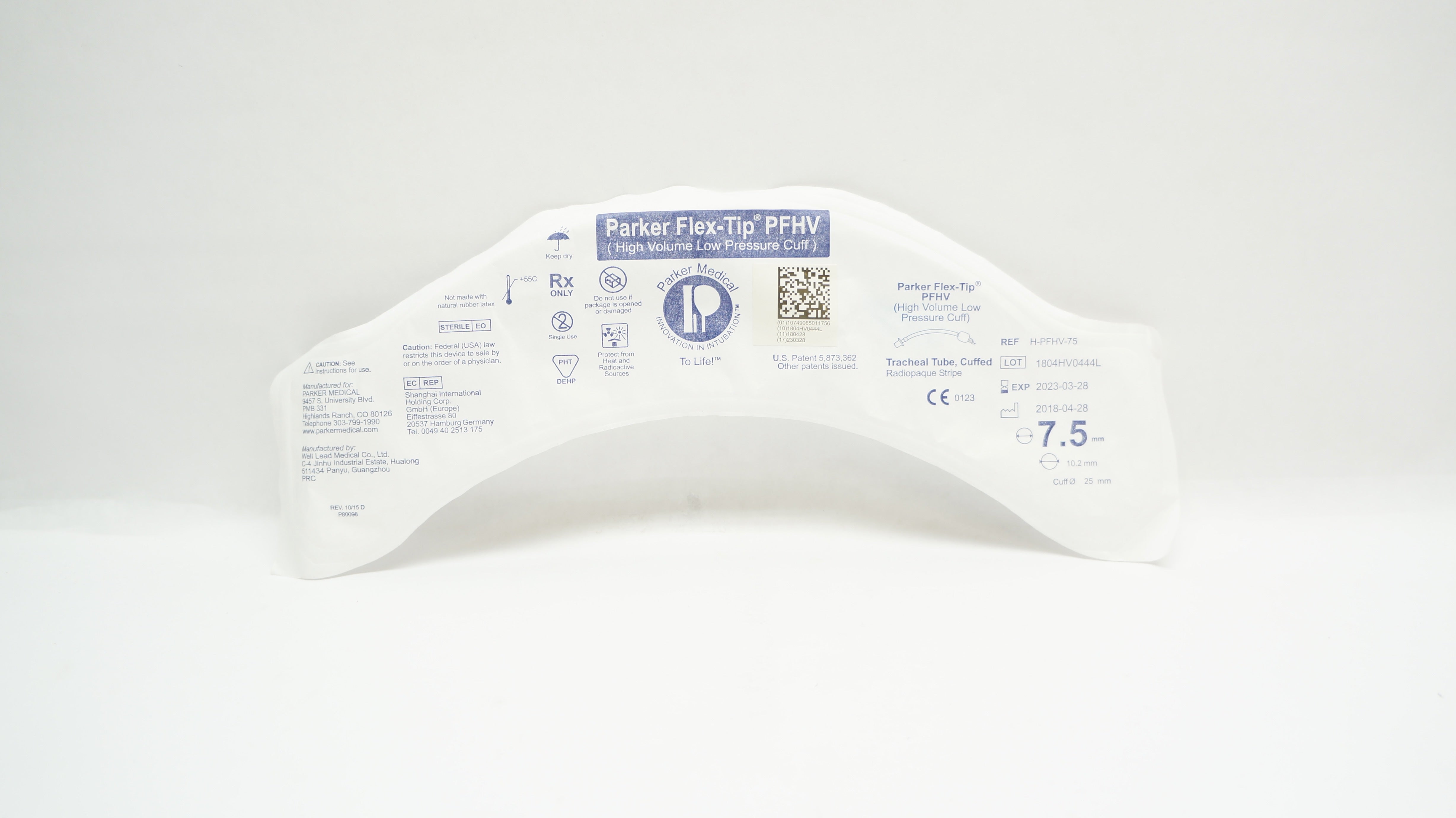 Well Lead Medical H-PFHV-75 Parker Flex-Tip PFHV 7.5 x 10.2 x 25.0mm (x)