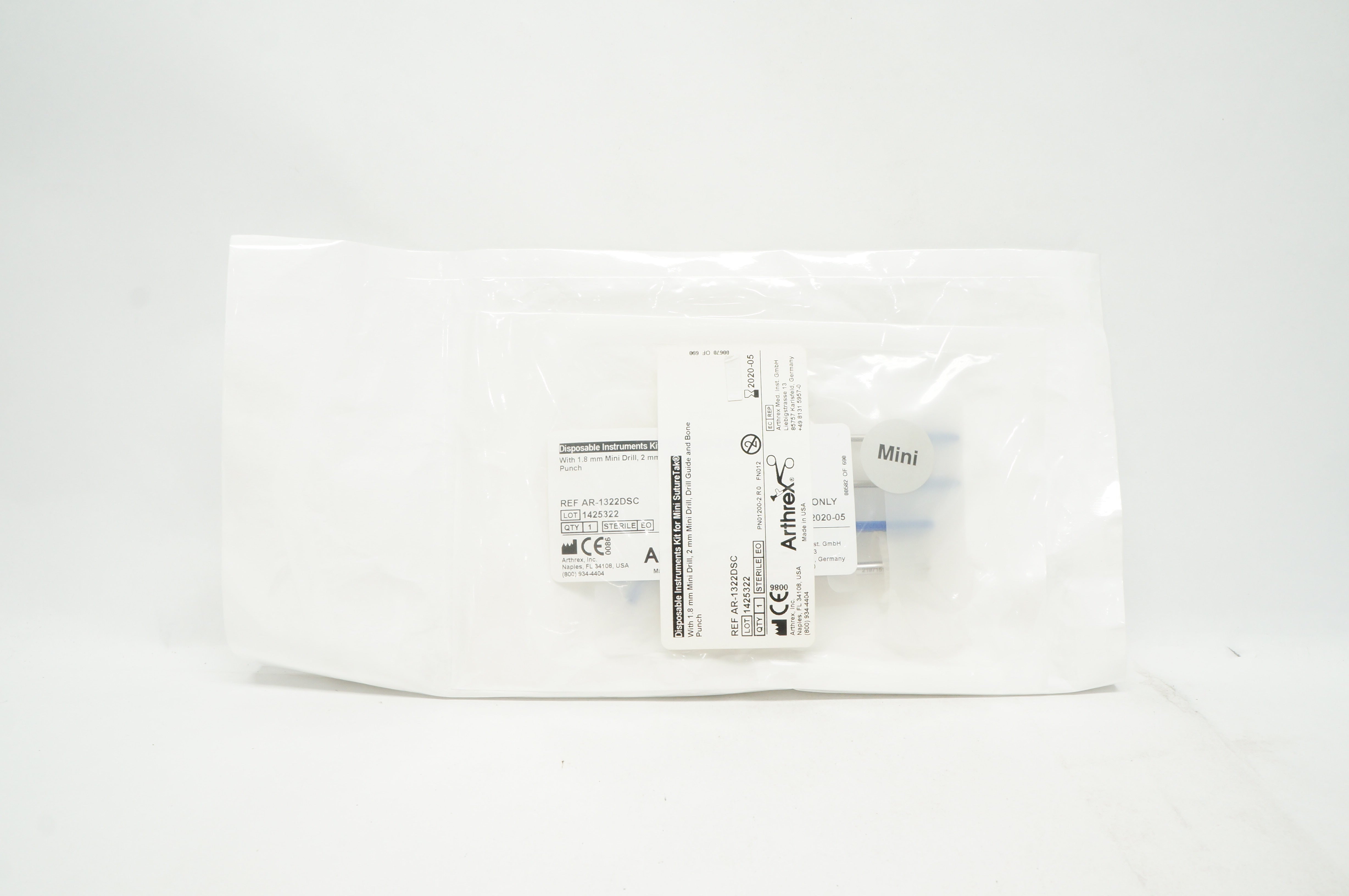 Arthrex AR-1322DSC Disposable Instruments Kit For Mini StreTak (x)