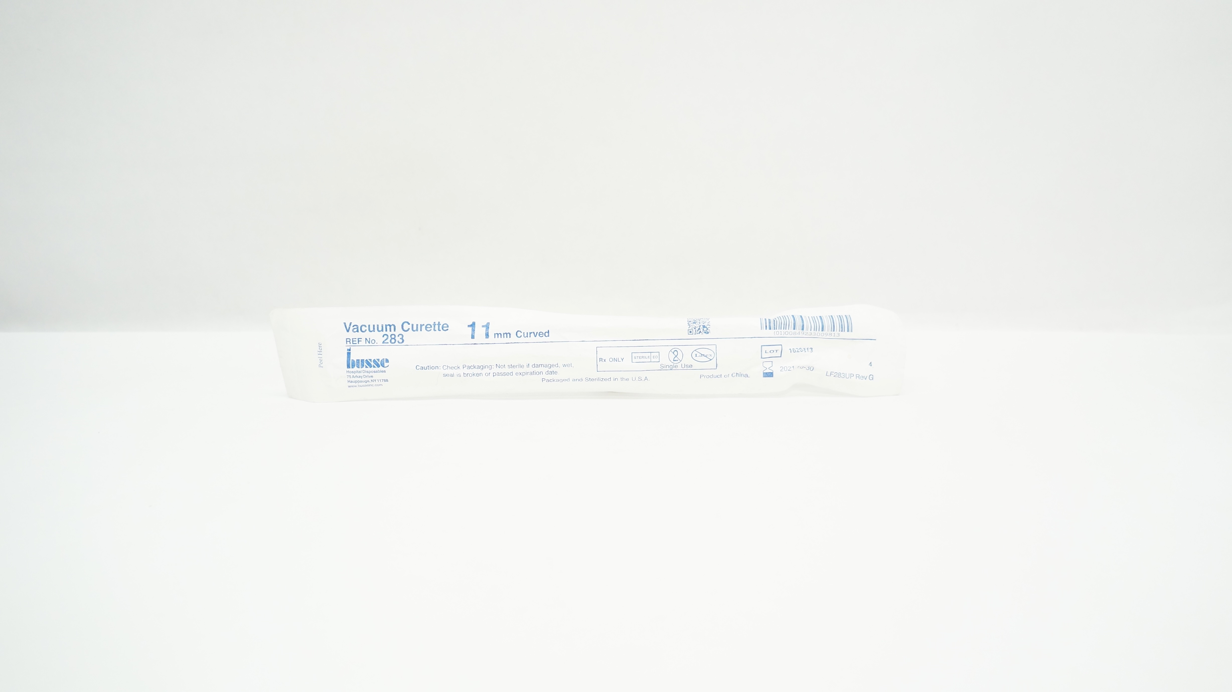 Busse 283 Vacuum Curette 11mm Curved (x)