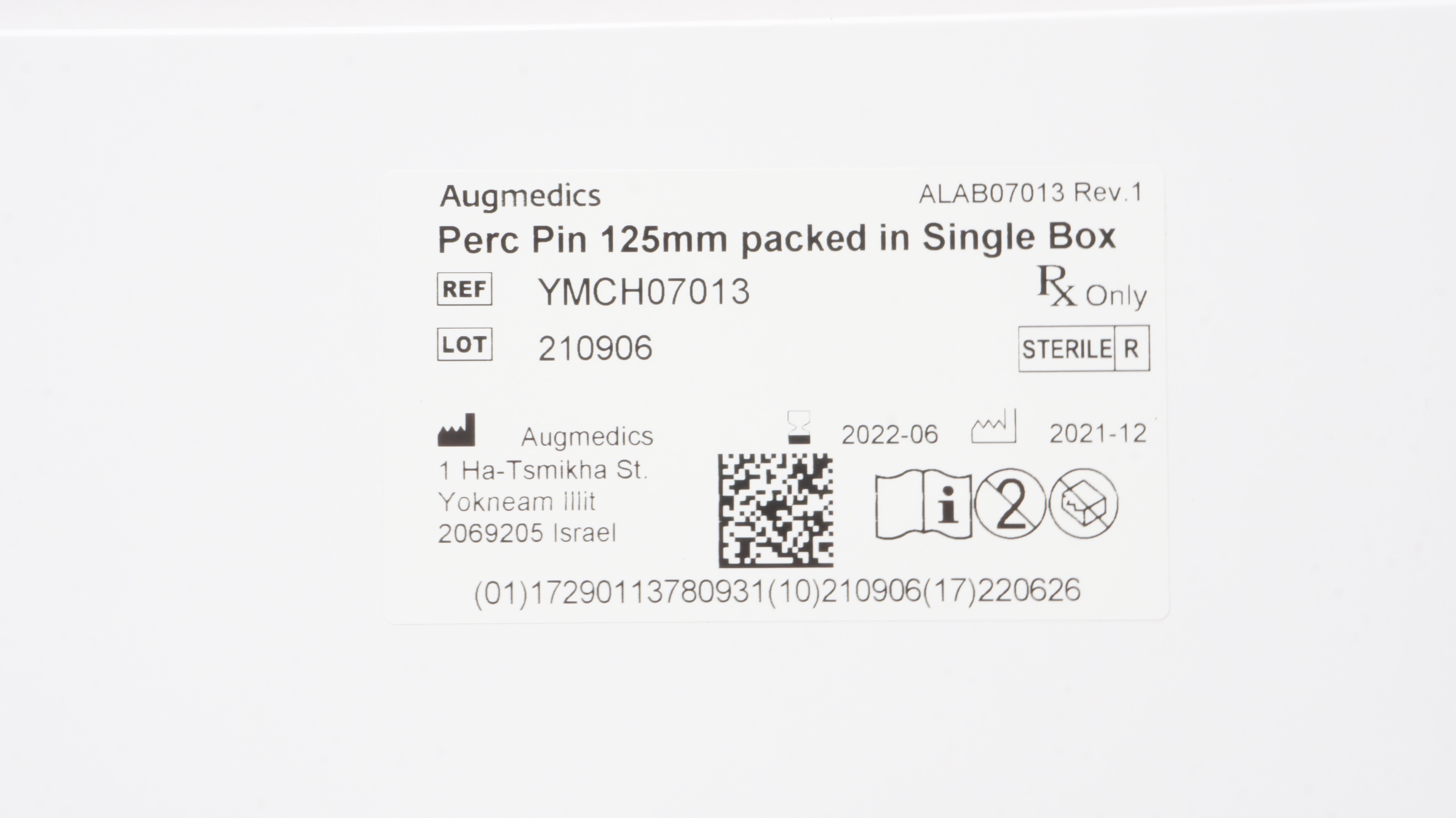 Augmedics YMCH07013 Perc Pin 125mm (x)