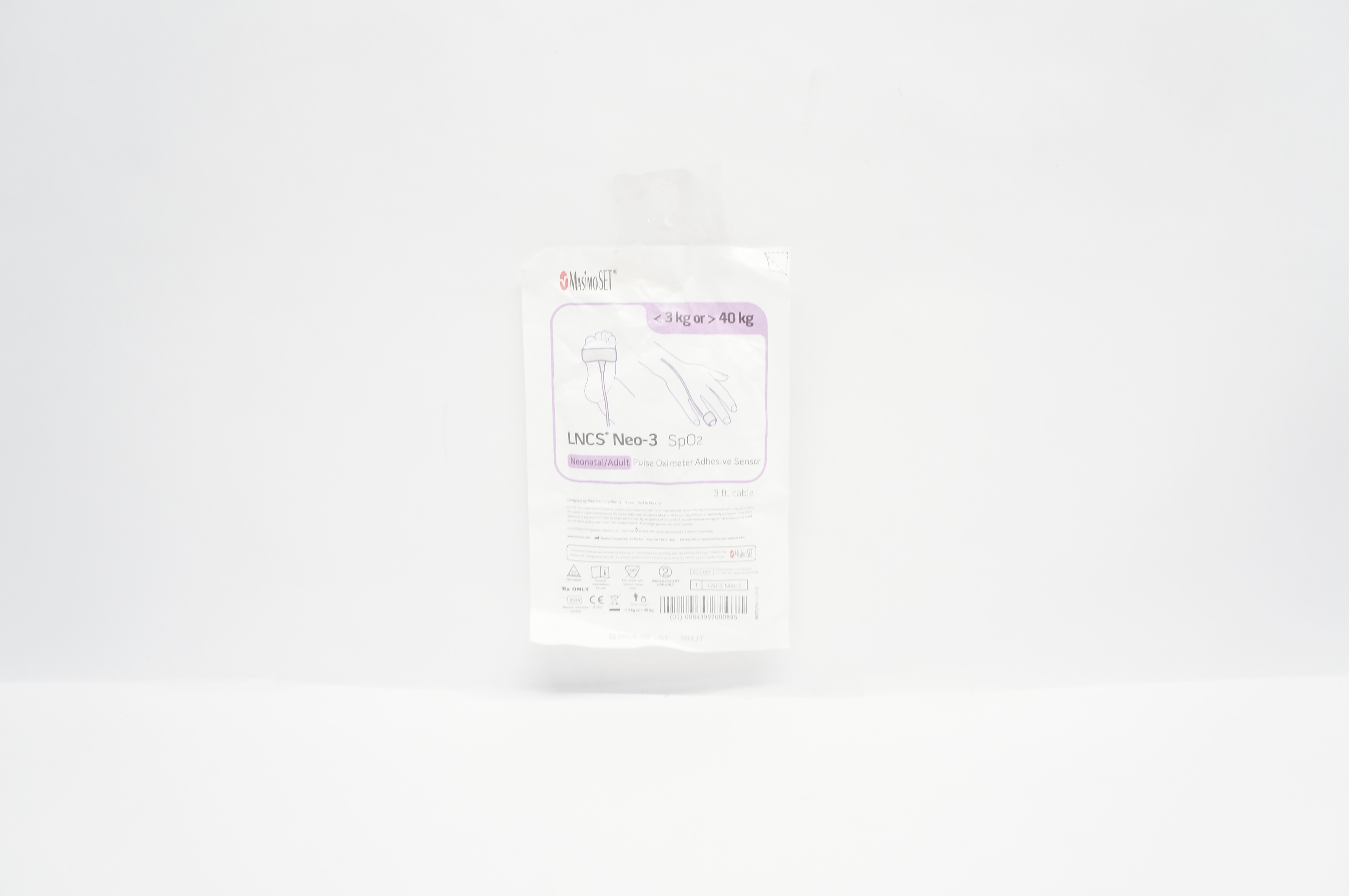 MasimoSet 2320 LNCS Neo-3 SpO₂ Pulse Oximeter Adhesive Sensor,<3kg or > 40kg (x)