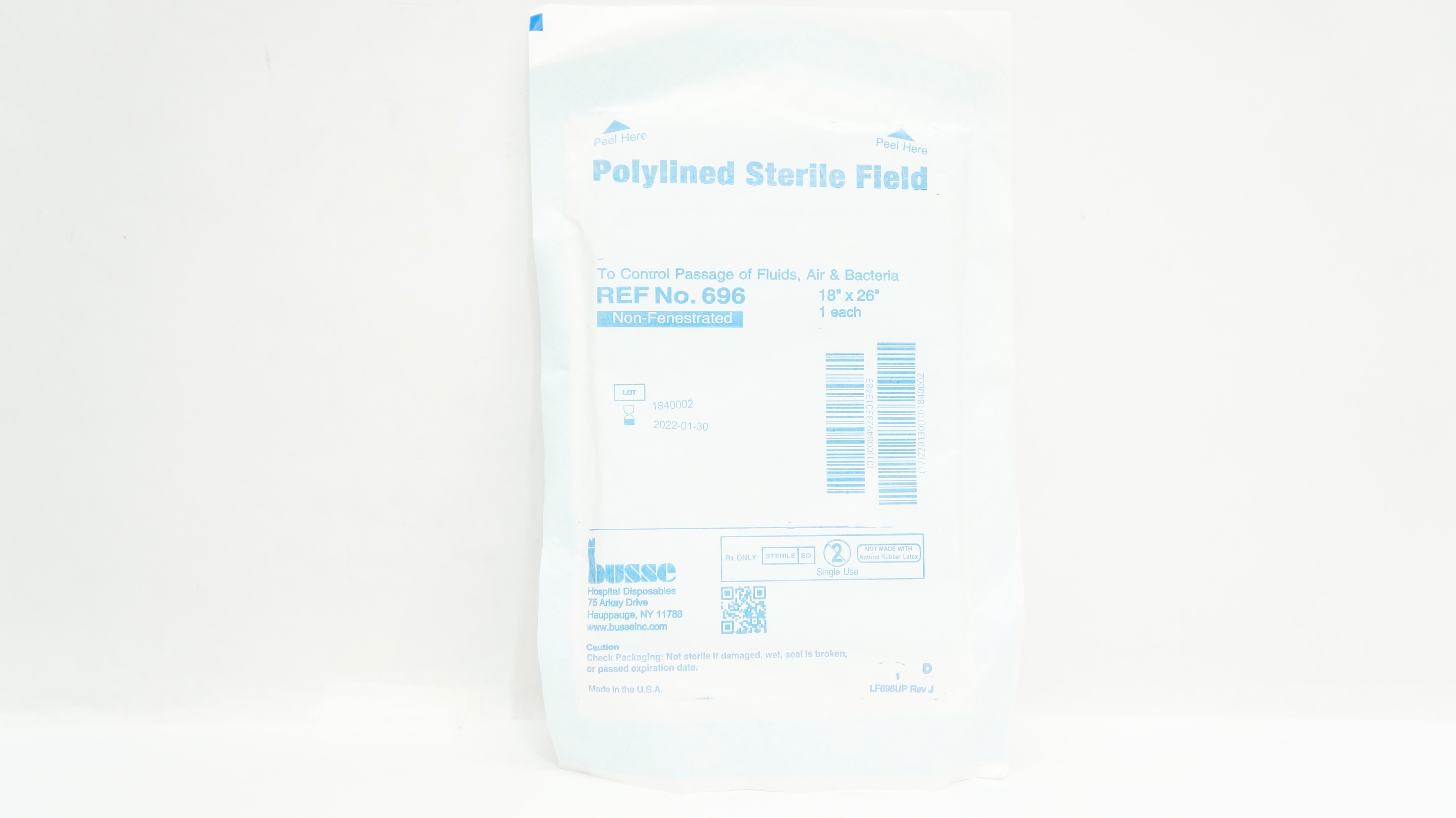 Busse 696 Polylined Sterile Field 18inch x 26inch (x)