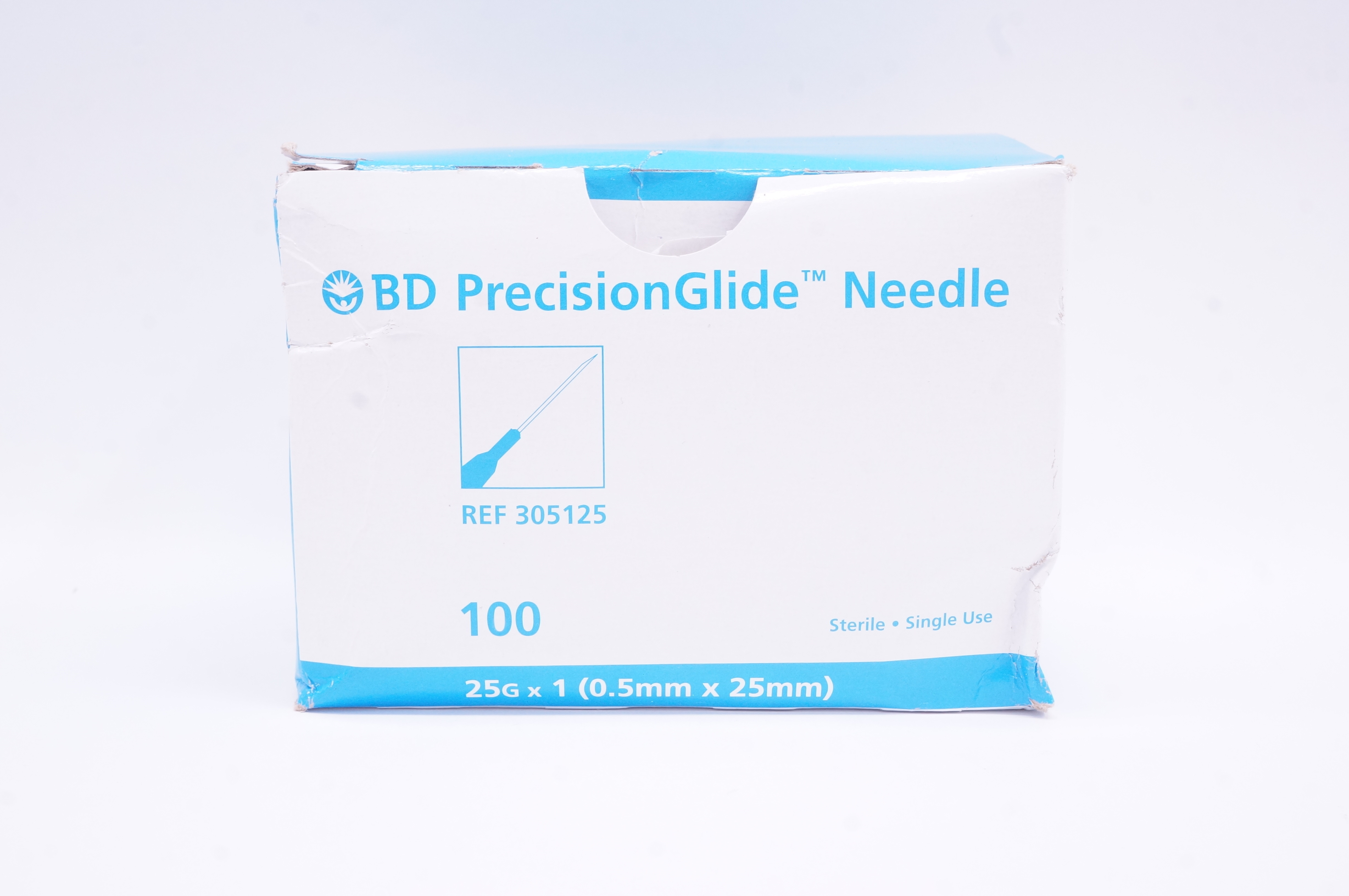 BD 305125 PrecisionGlide Ndle 25G x 1 - Box of 100