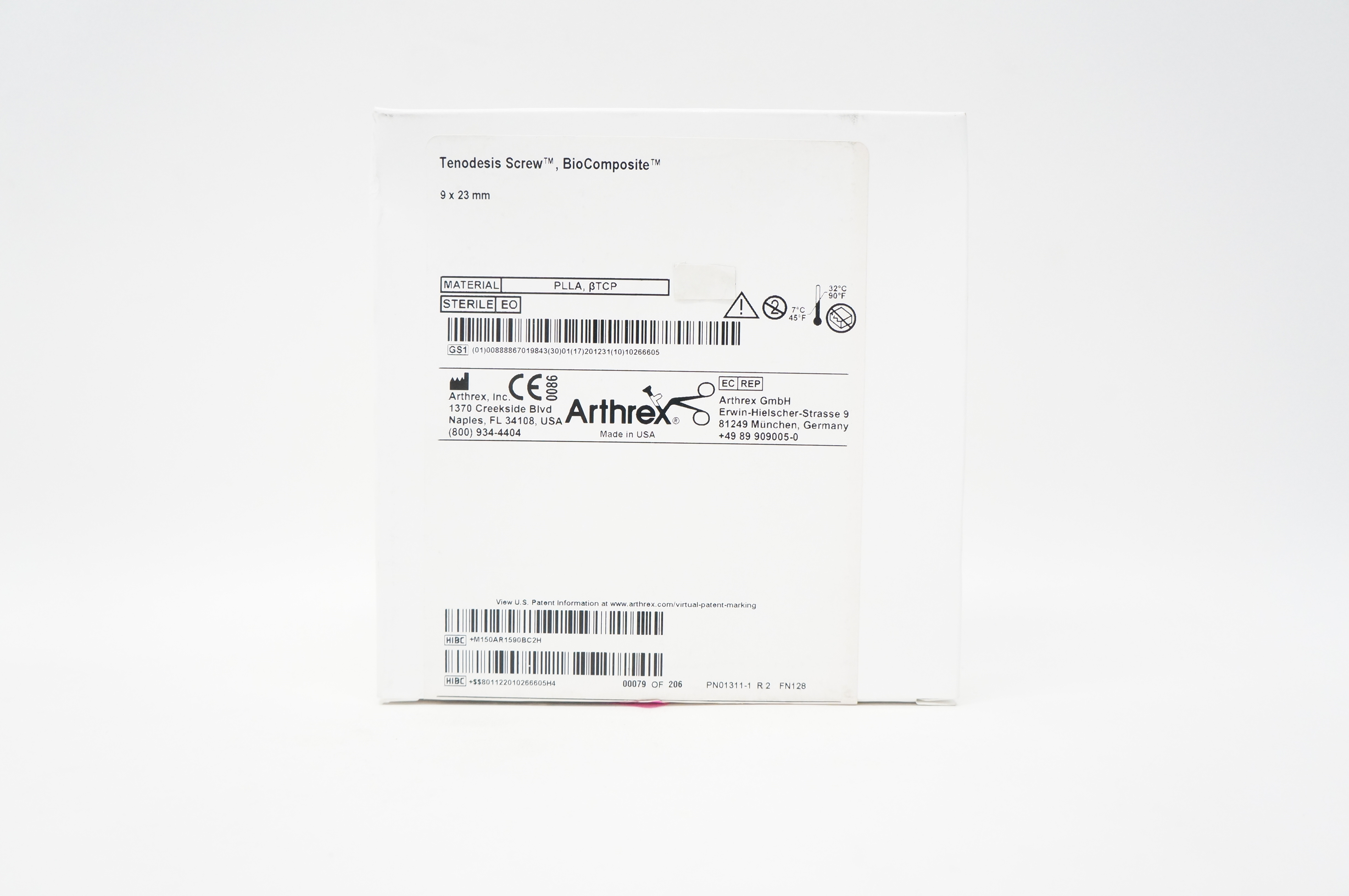 Arthrex AR-1590BC Tenodesis Screw BioComposite 9mm x 23mm (x)