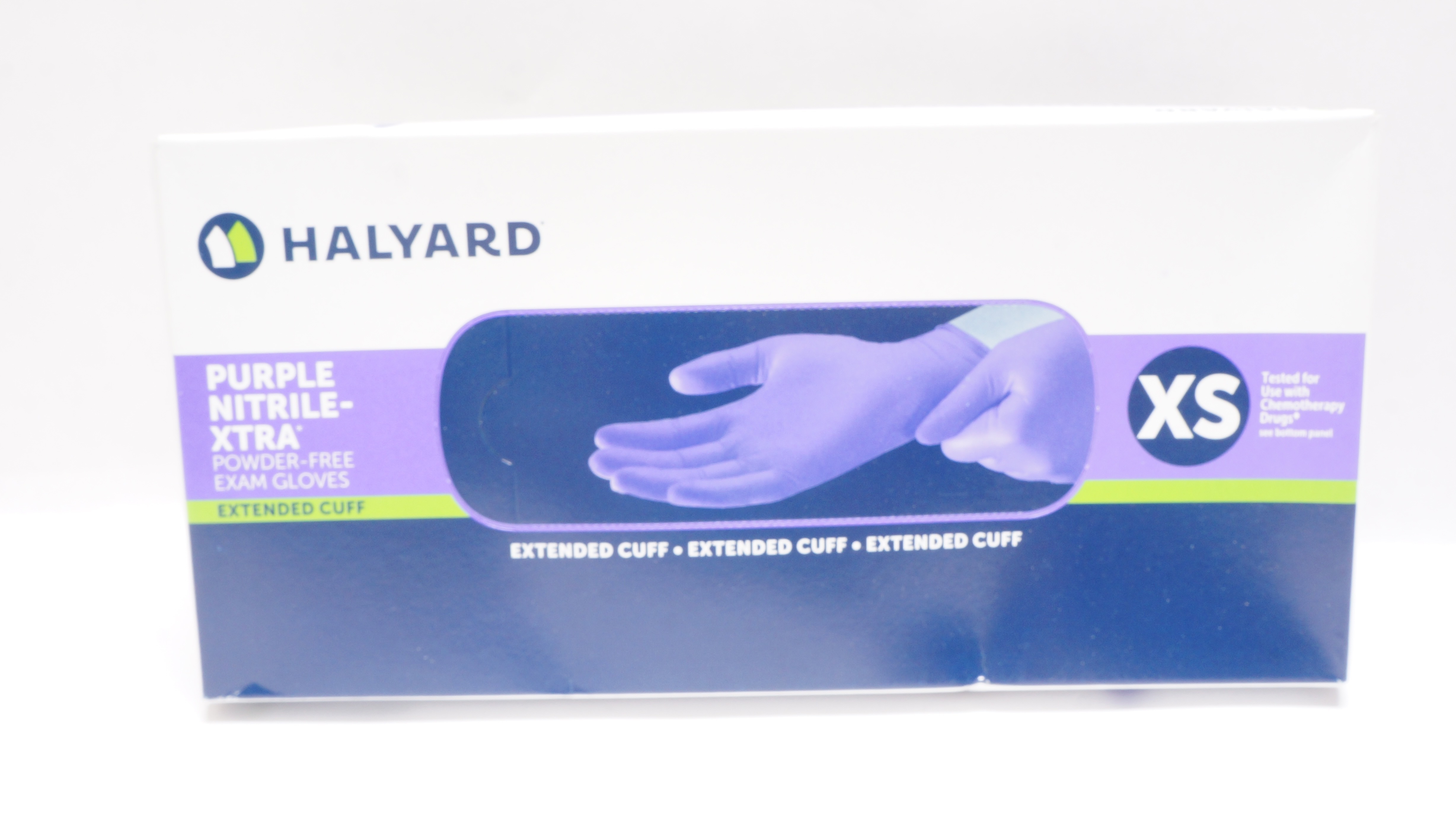 Halyard 55090 Purple Nitrile-Extra Powder-Free Exam Gloves,Size XS (x)-Box of 50