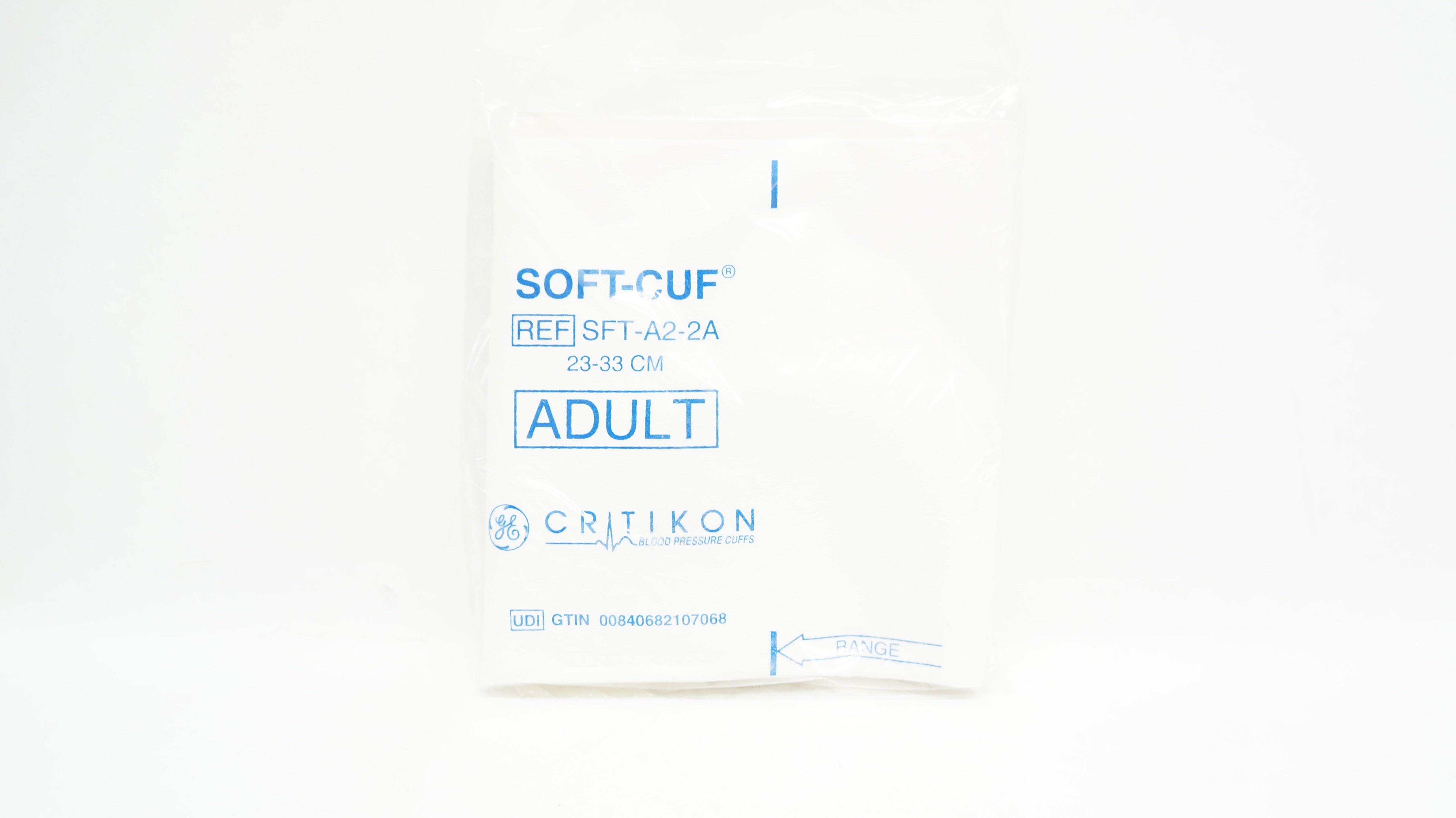 GE Medical SFT-A2-2A-L Critikon Soft-Cuf Blood Pressure Cuffs 23-33cm Adult