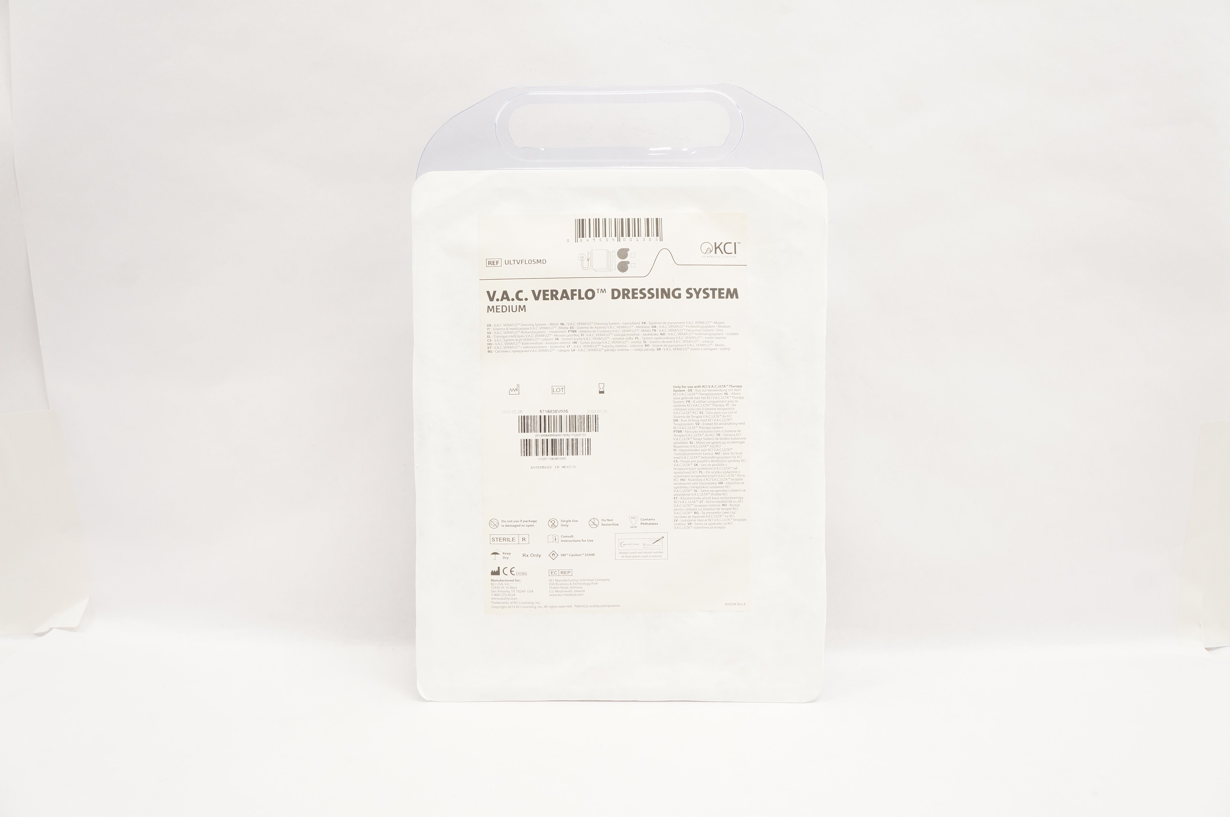 KCI ULTVFLO5MD V.A.C. Veraflo Dressing System, Medium (x)