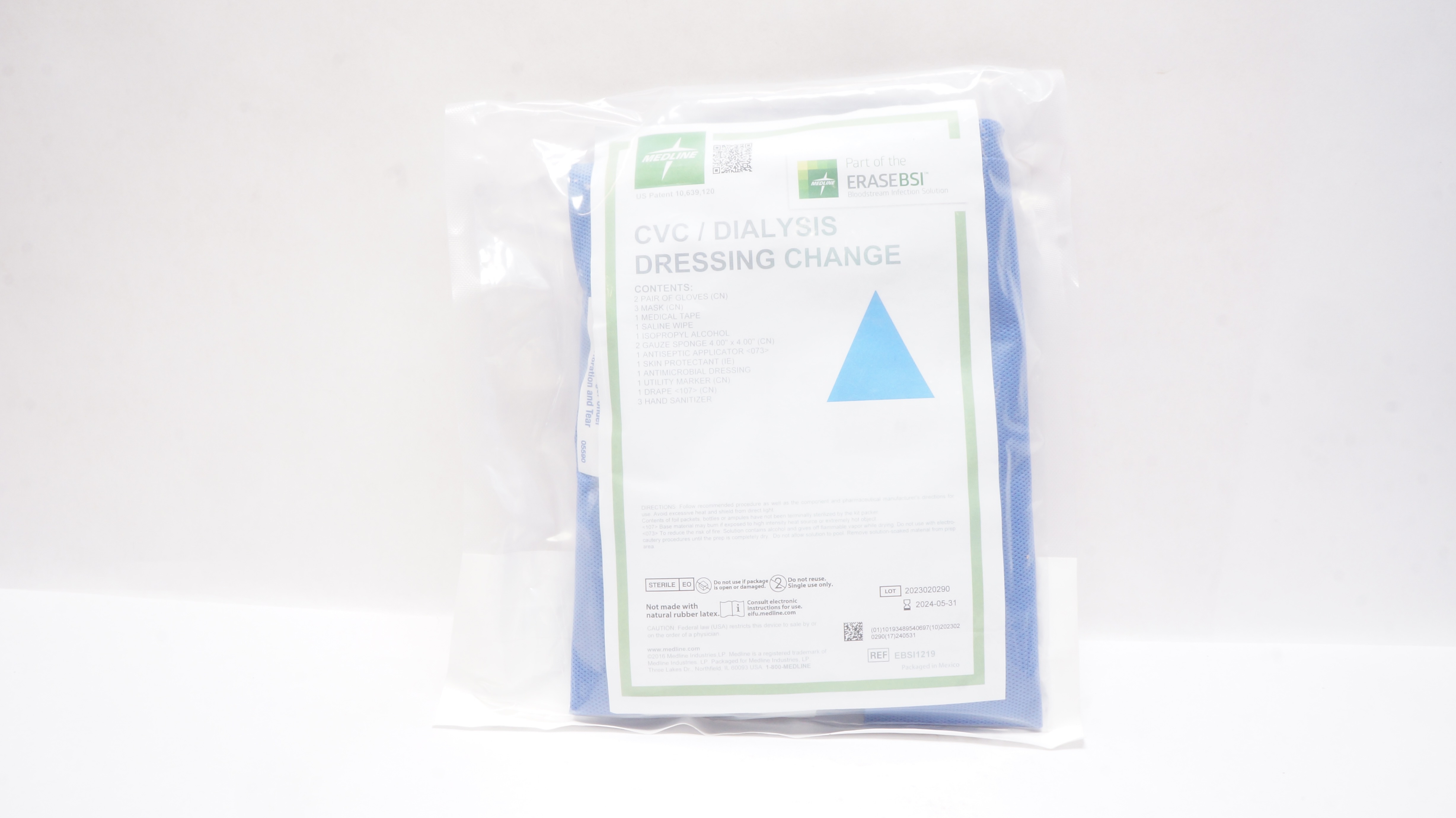 Medline EBSI1219 ERASEBSI CVC/Dialysis Dressing Change