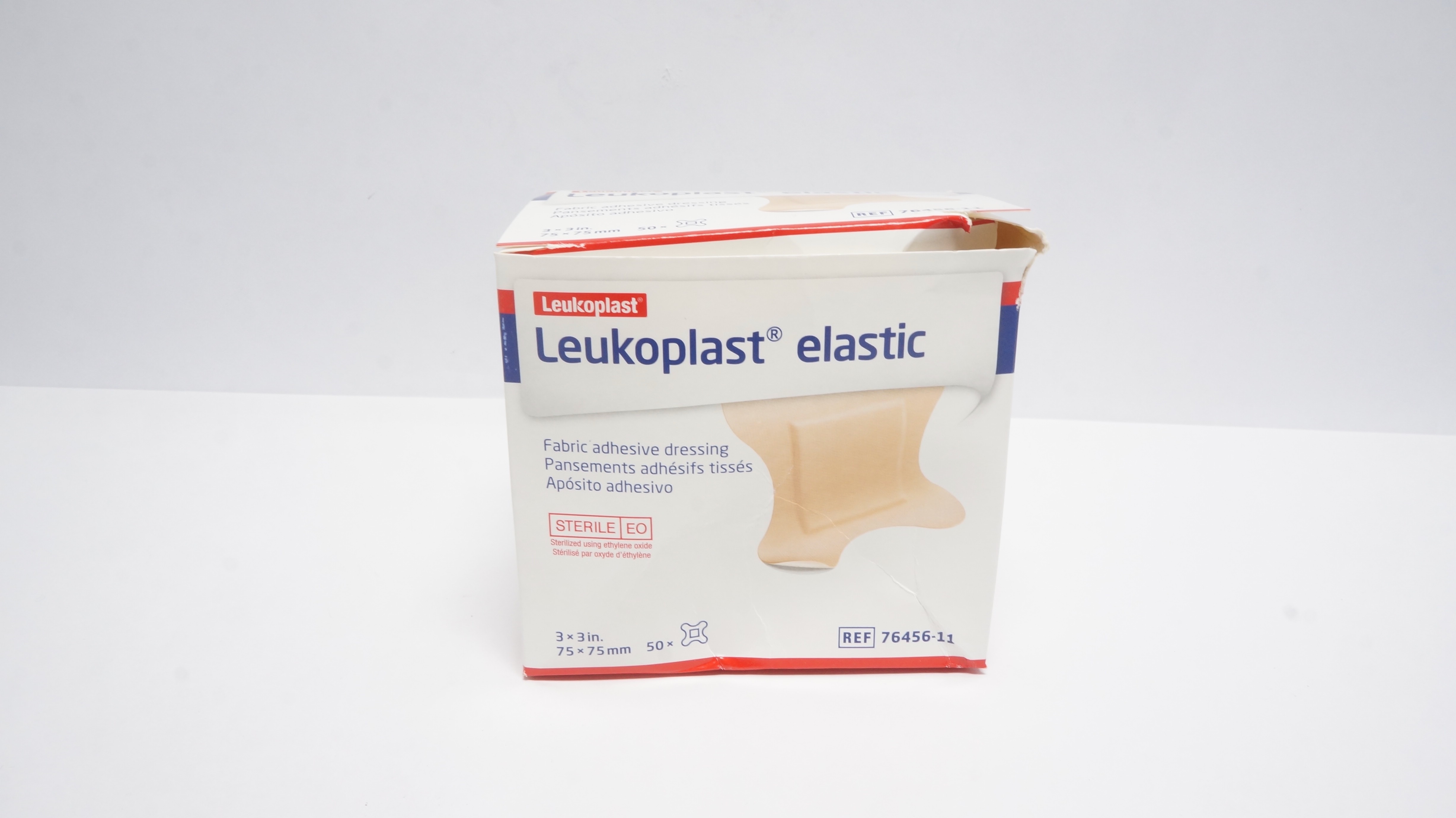 BSN 76456-11 Leukoplast Elastic Fabric Adhesive Dressing 3 x 3In - Box of 50