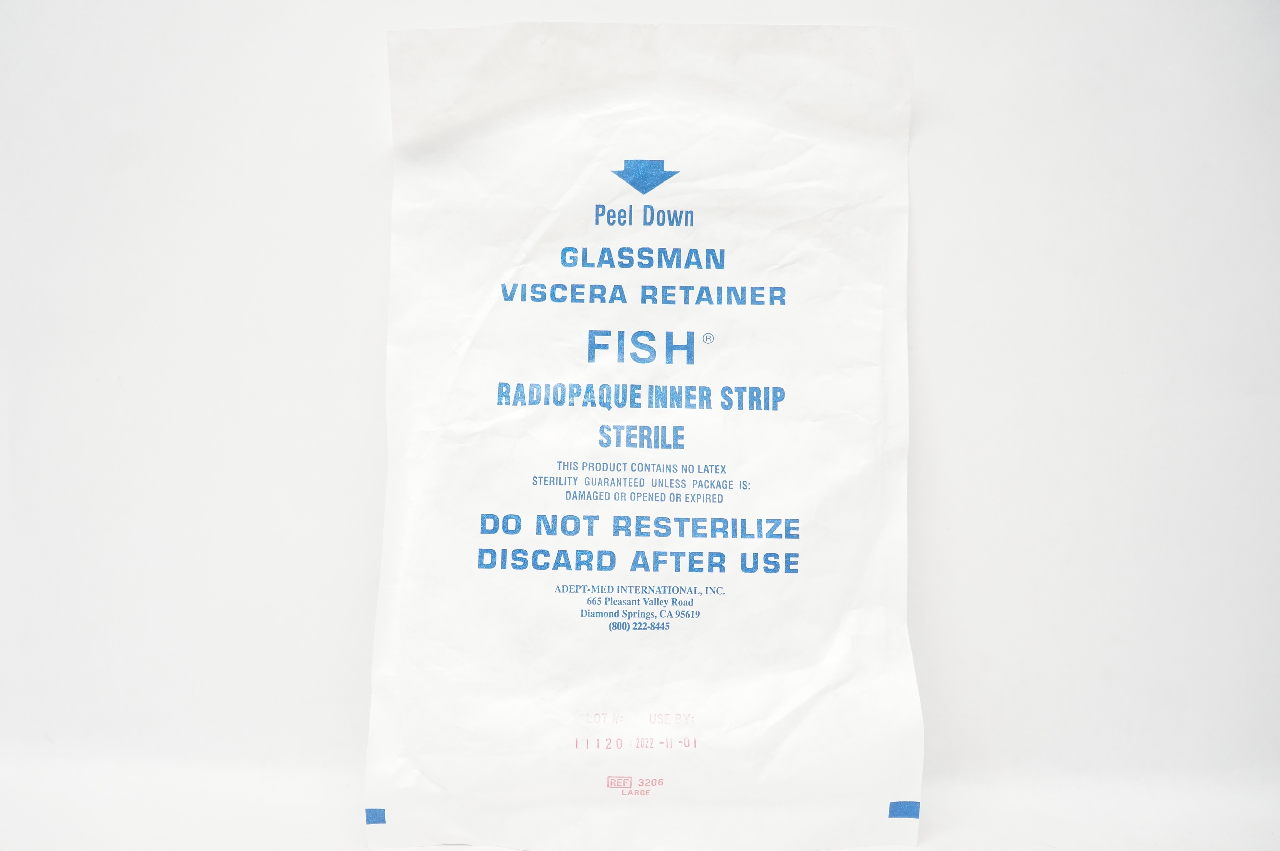 Adept-Med 3206  Fish Glassman Viscera Retainer, Large