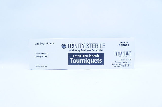 Trinity Sterile 10001 Tourniquets Latex Free Stretch 1in. x 18in. ~ Box of 250