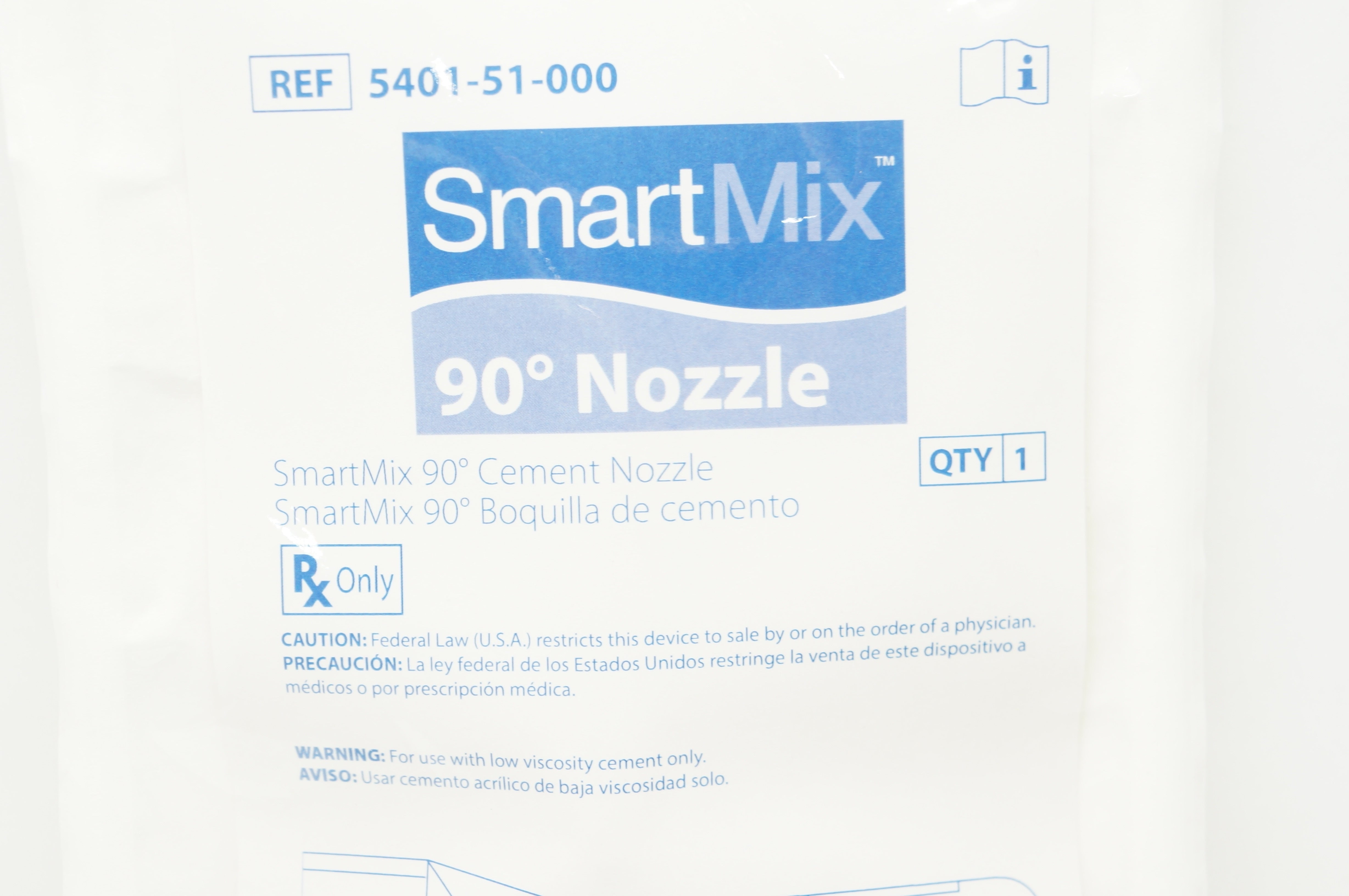 DePuy 5401-51-000 SmartMix 90 Degree Cement Nozzle