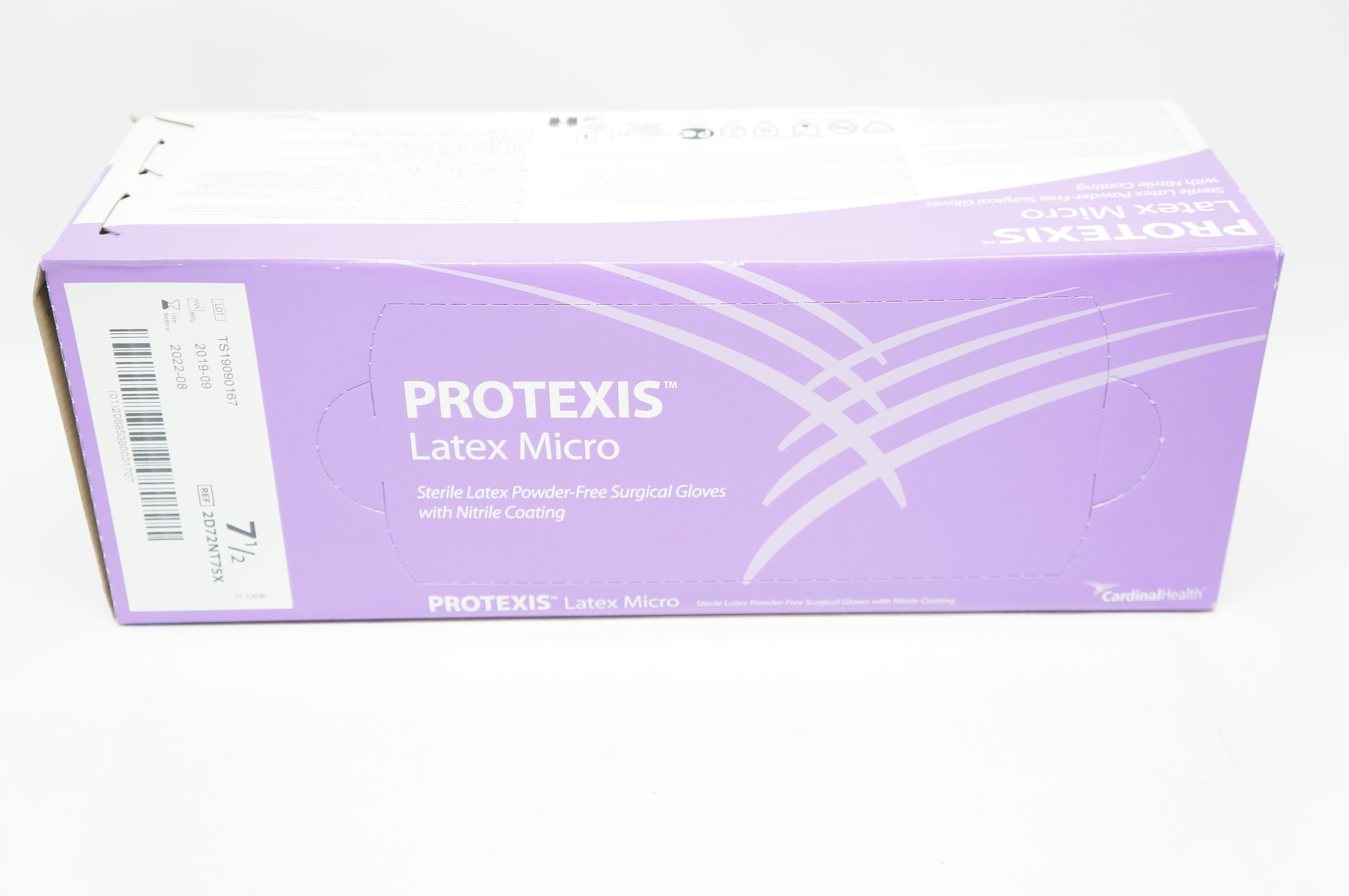 Cardinal Health 2D72NT75X Protexis Surgical Gloves, Size 7 1/2 - Box of 50