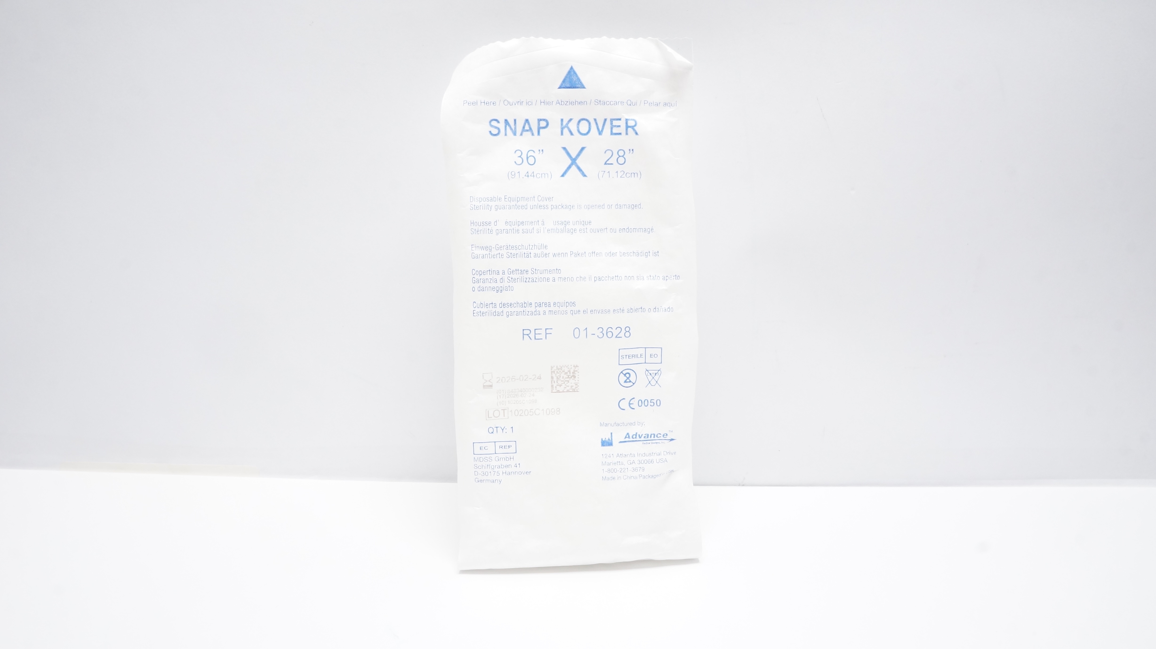 Advance 01-3628 Snap Kover Disposable Equipment Cover 36inch x 28inch
