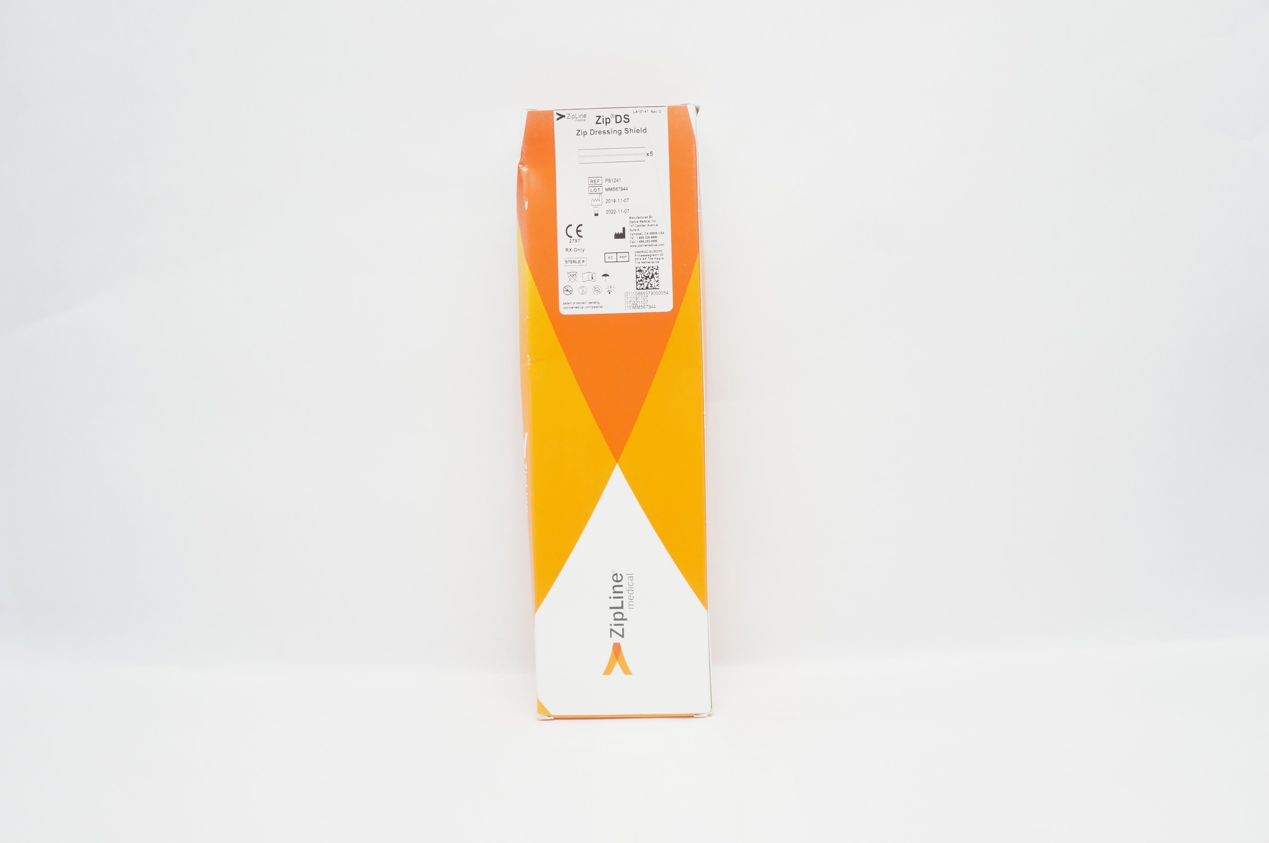 ZipLine PS1241 Zip DS Dressing Shield (x) - Box of 5